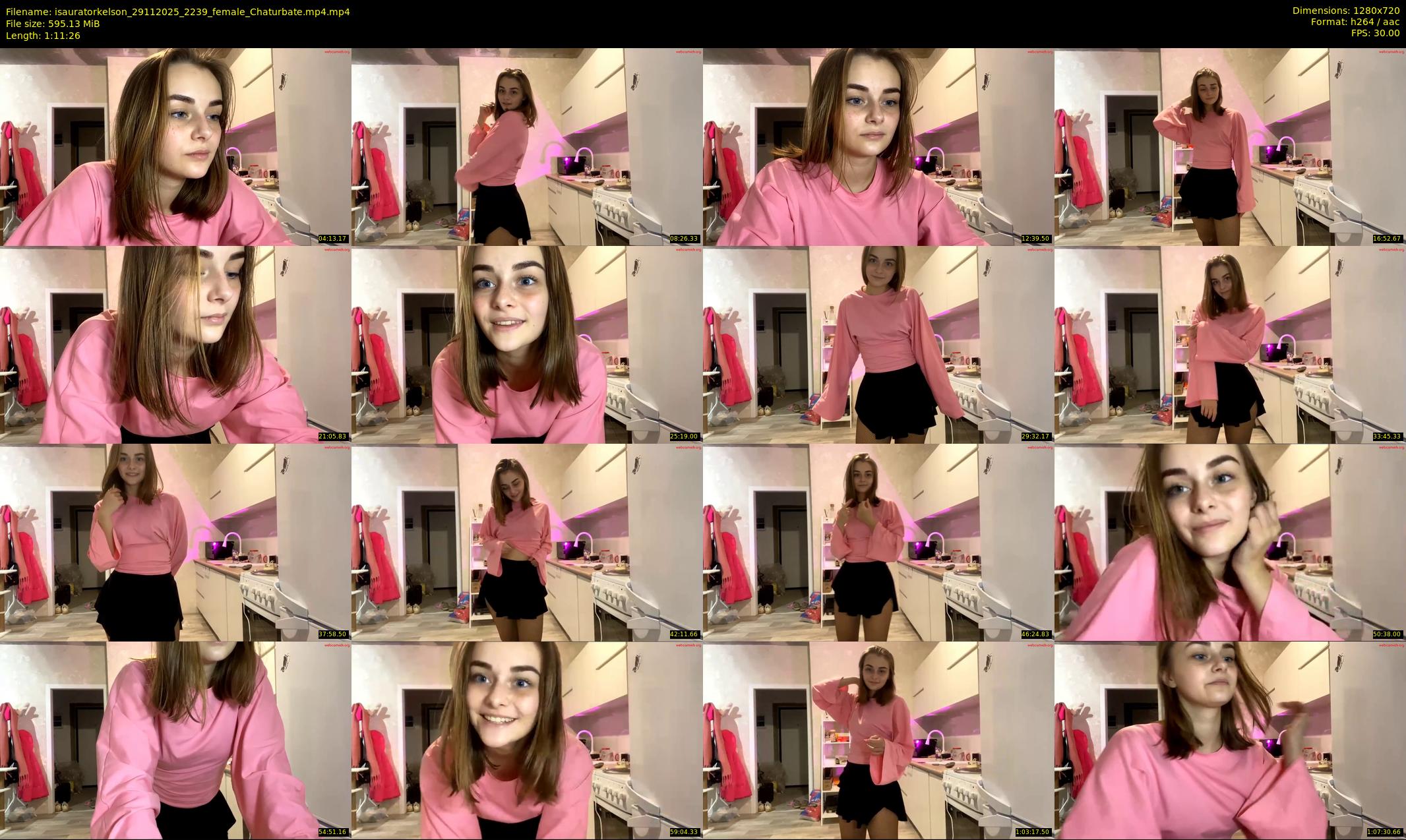 isauratorkelson — 72 minute Chaturbate female cam show recording, 720p, Nov 29, 2025