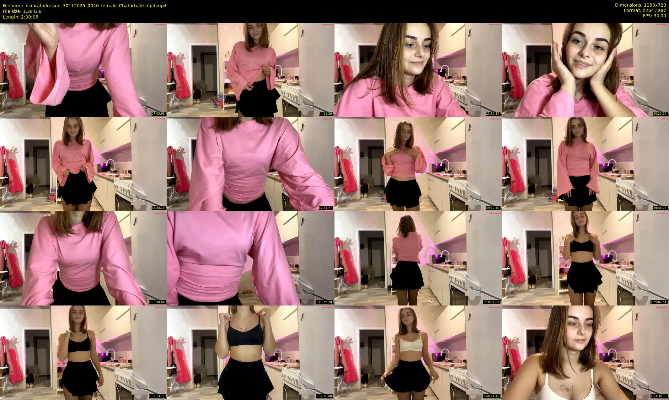 isauratorkelson — 121 minute Chaturbate female cam show recording, 720p, Nov 30, 2025
