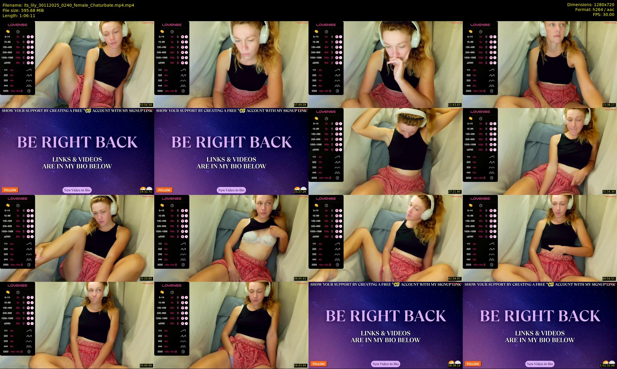 its_lily — 67 minute Chaturbate female cam show recording, 720p, Nov 30, 2025