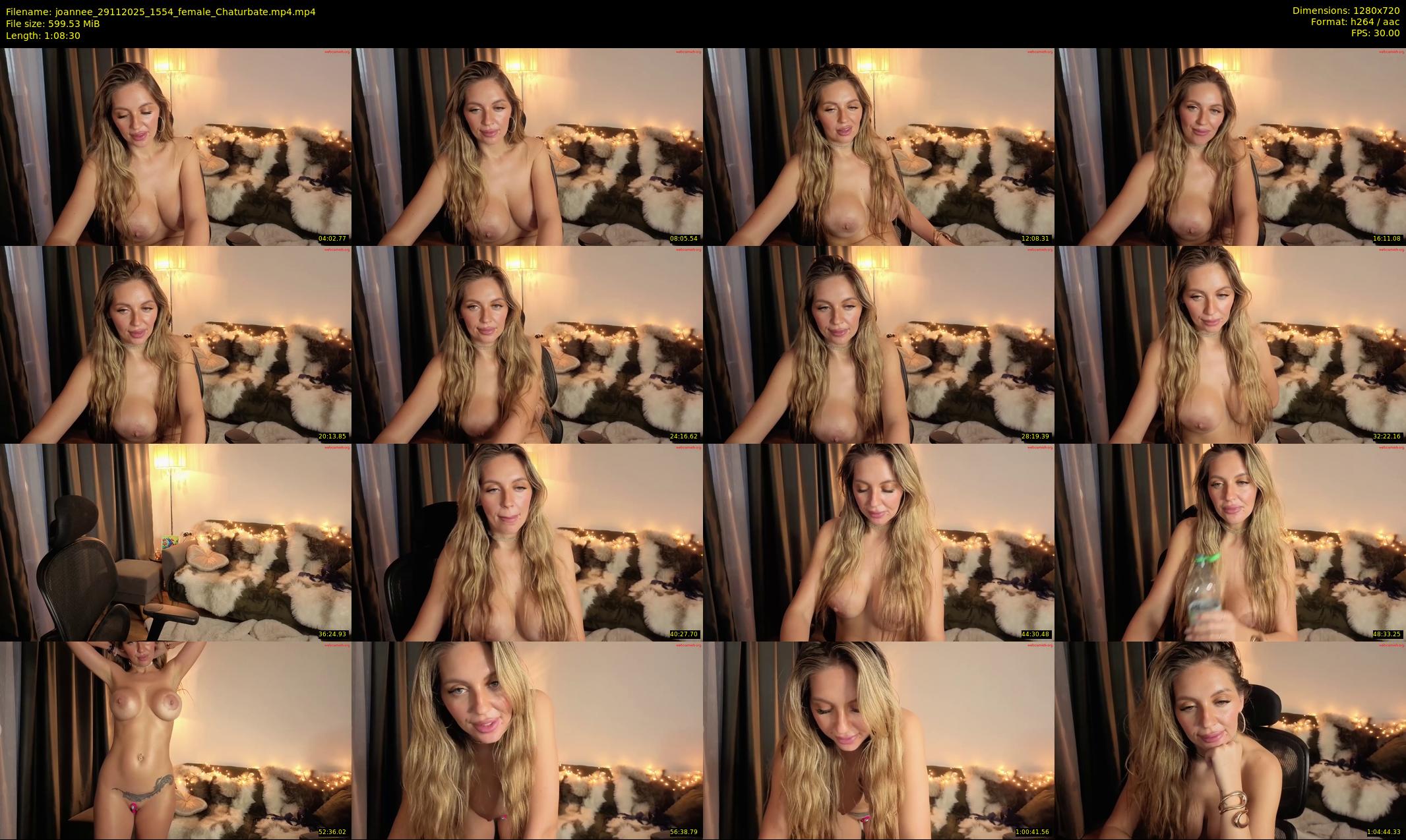 joannee — 69 minute Chaturbate female cam show recording, 720p, Nov 29, 2025