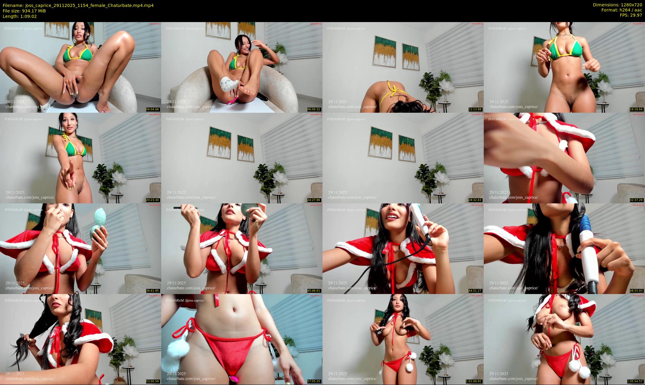 joss_caprice — 70 minute Chaturbate female cam show recording, 720p, Nov 29, 2025