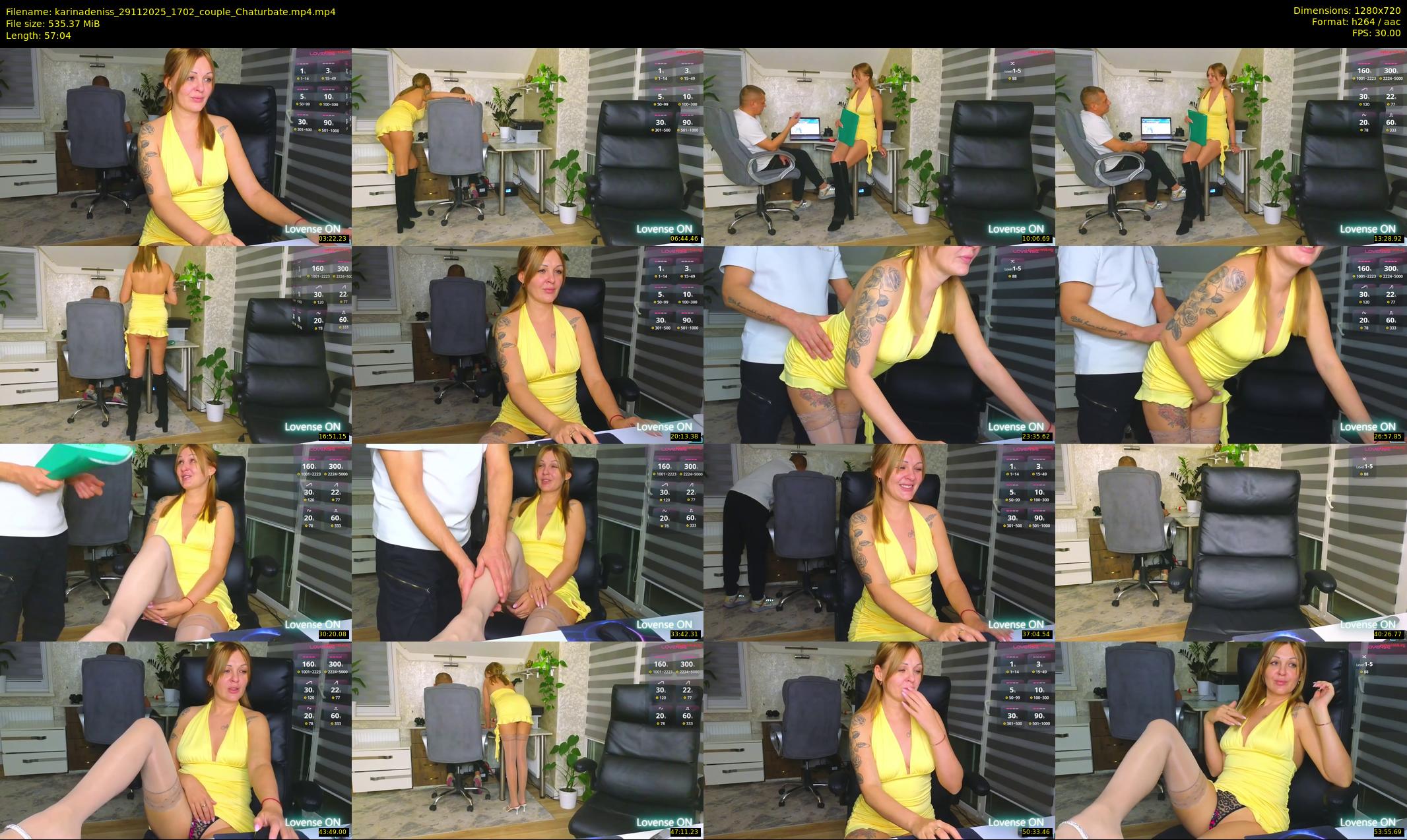 karinadeniss — 58 minute Chaturbate couple cam show recording, 720p, Nov 29, 2025
