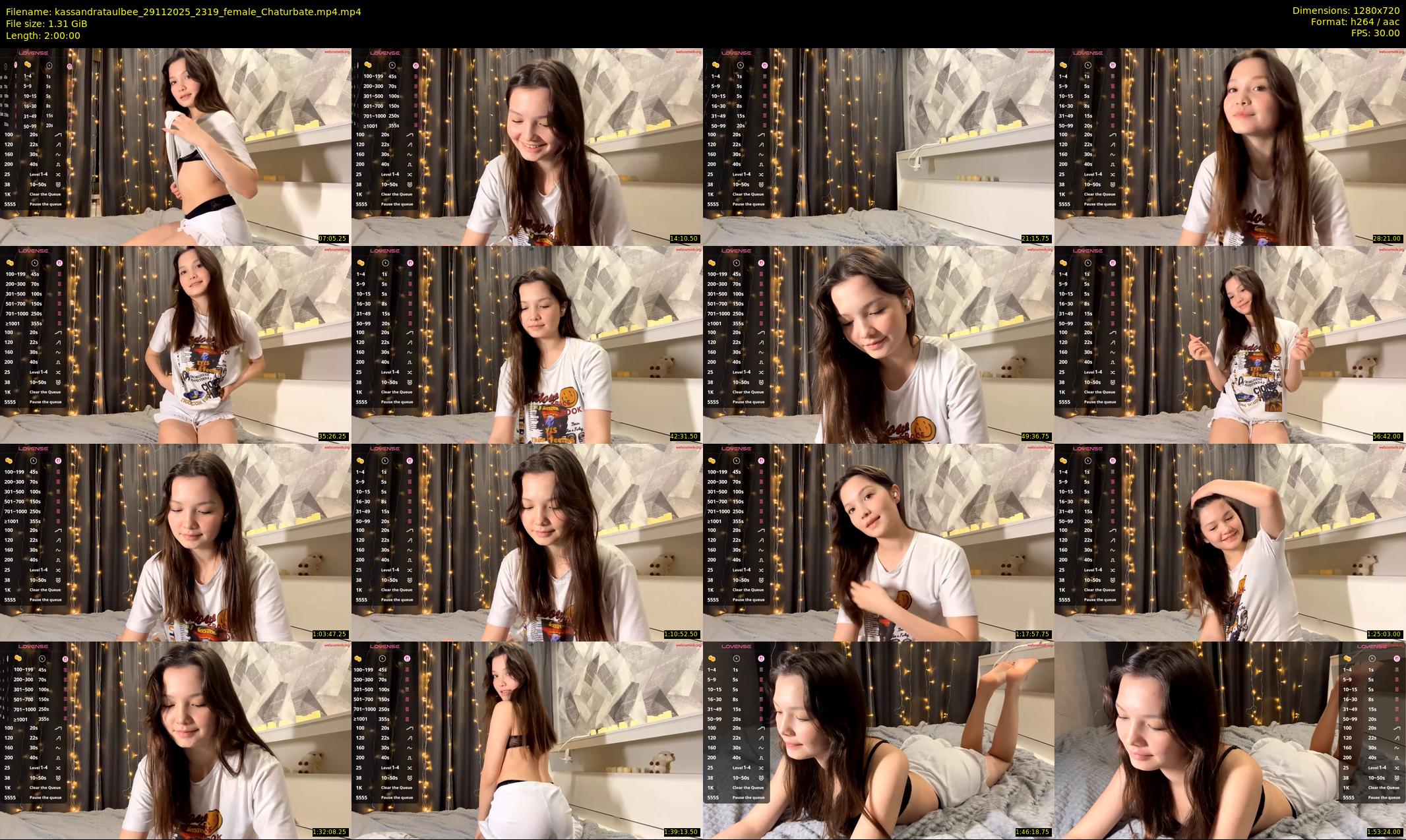 kassandrataulbee — 120 minute Chaturbate female cam show recording, 720p, Nov 29, 2025
