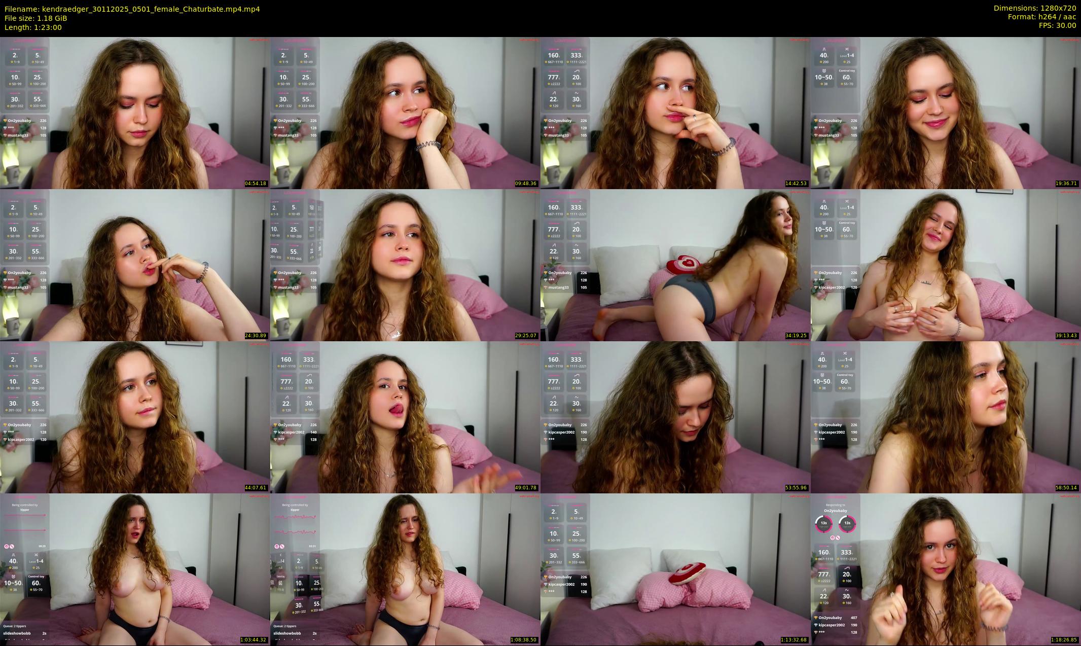 kendraedger — 83 minute Chaturbate female cam show recording, 720p, Nov 30, 2025