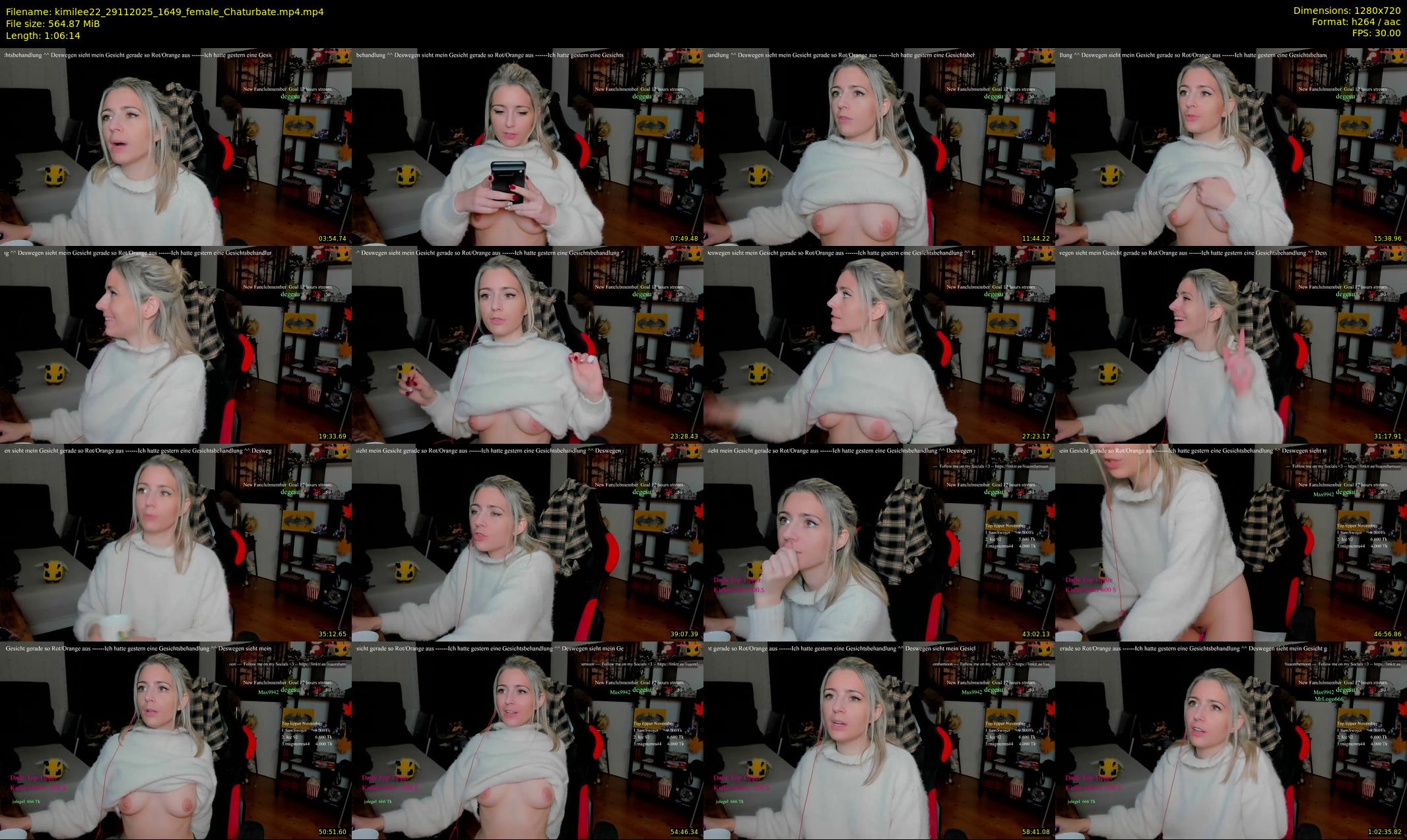 kimilee22 — 67 minute Chaturbate female cam show recording, 720p, Nov 29, 2025