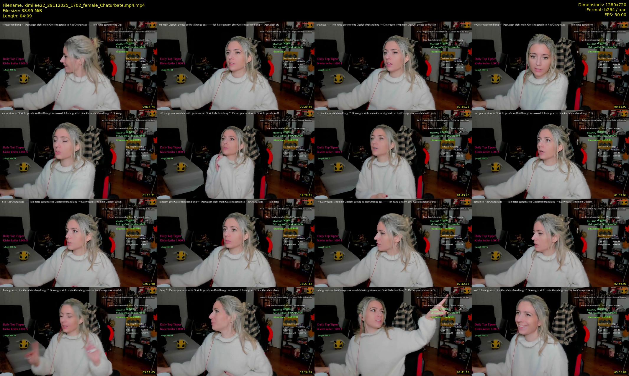 kimilee22 — 5 minute Chaturbate female cam show recording, 720p, Nov 29, 2025