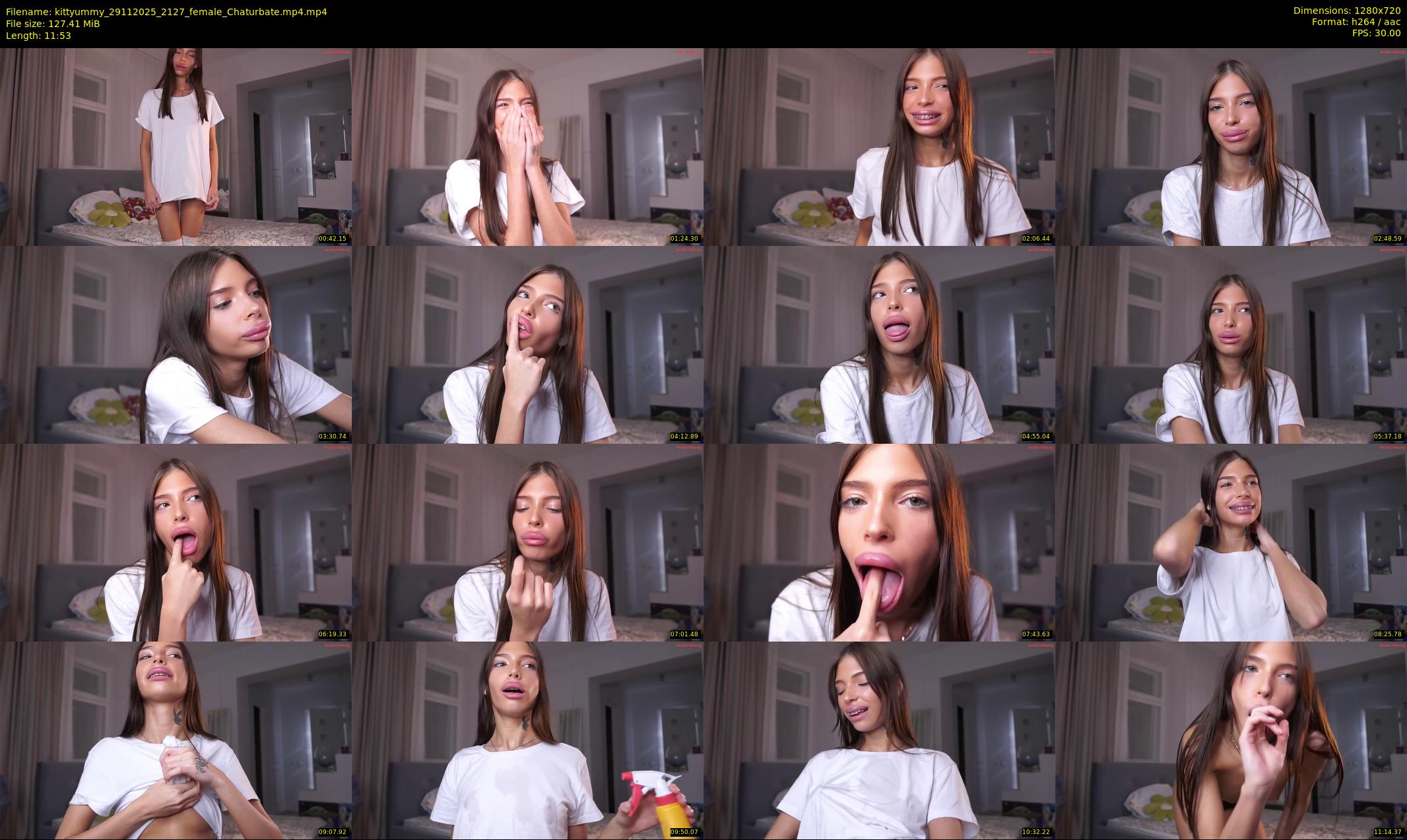 kittyummy — 12 minute Chaturbate female cam show recording, 720p, Nov 29, 2025