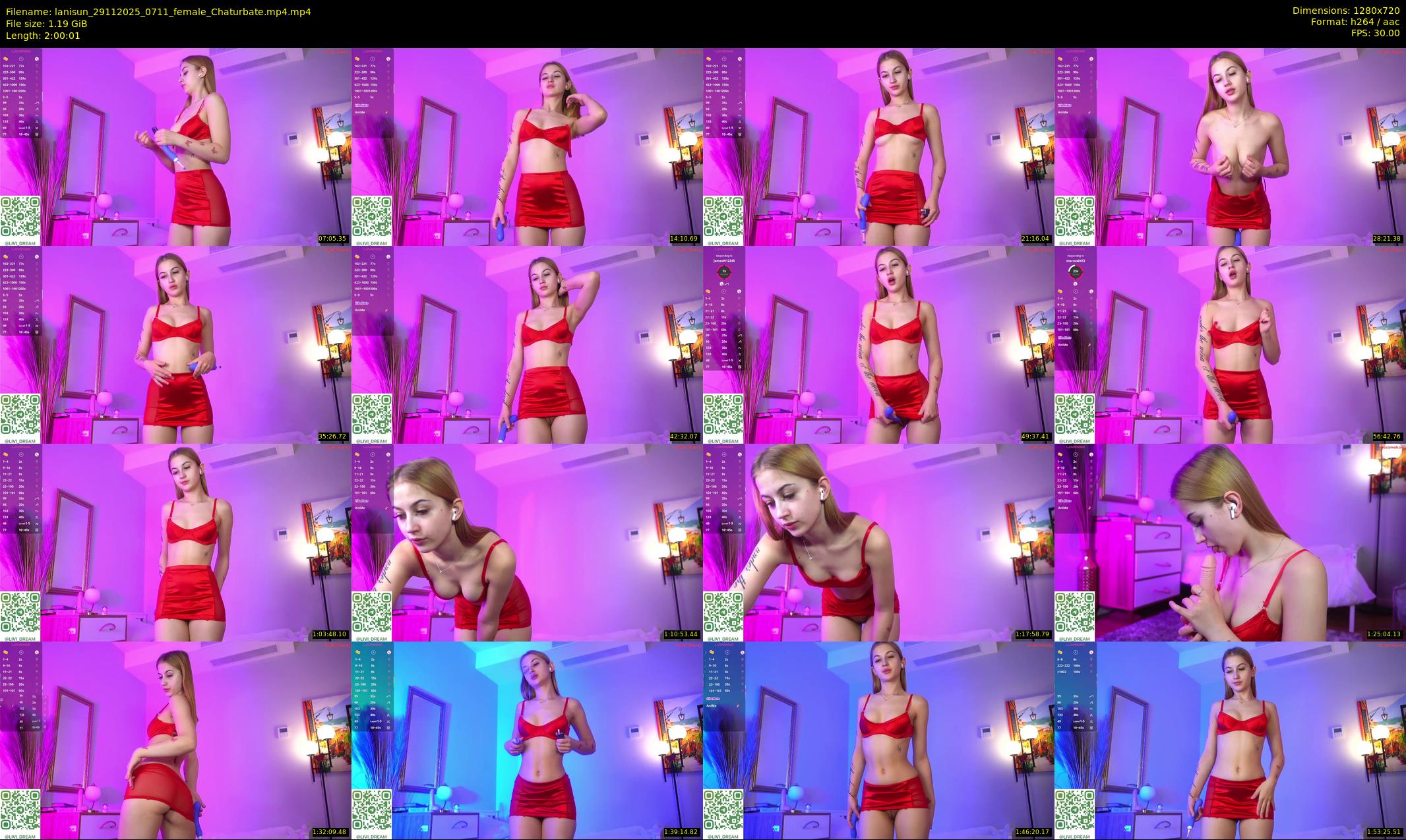 lanisun — 121 minute Chaturbate female cam show recording, 720p, Nov 29, 2025