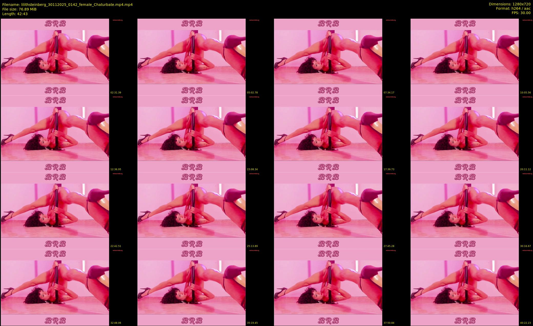 lilithsteinberg — 43 minute Chaturbate female cam show recording, 720p, Nov 30, 2025