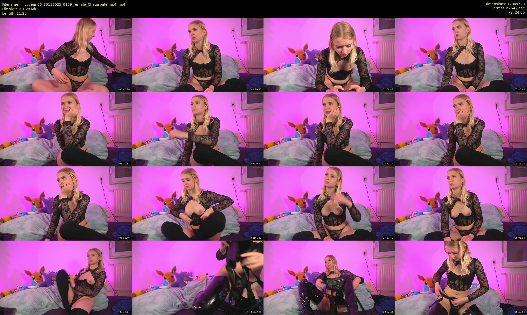 lillyocean06 — 12 minute Chaturbate female cam show recording, 720p, Nov 30, 2025