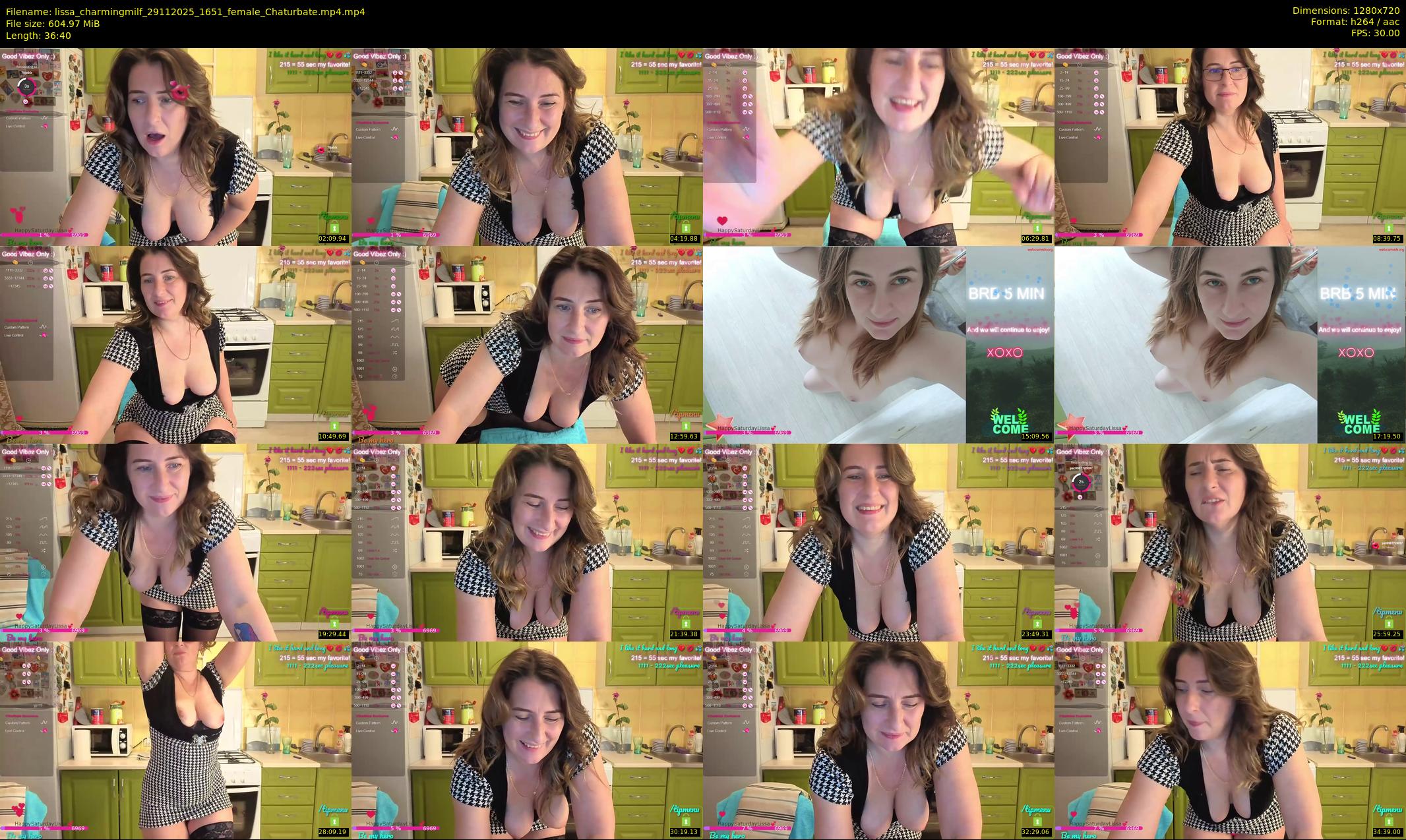 lissa_charmingmilf — 37 minute Chaturbate female cam show recording, 720p, Nov 29, 2025