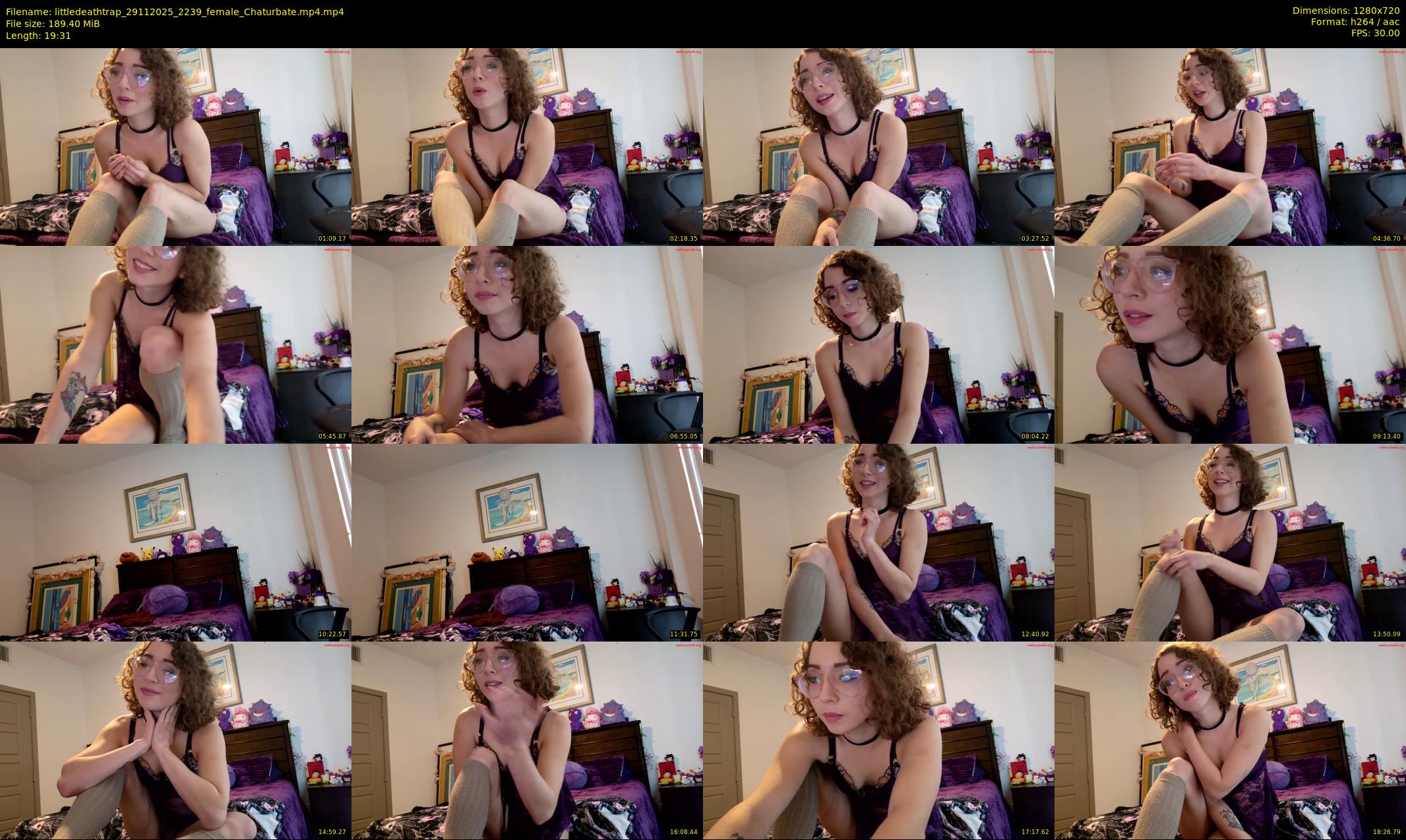 littledeathtrap — 20 minute Chaturbate female cam show recording, 720p, Nov 29, 2025