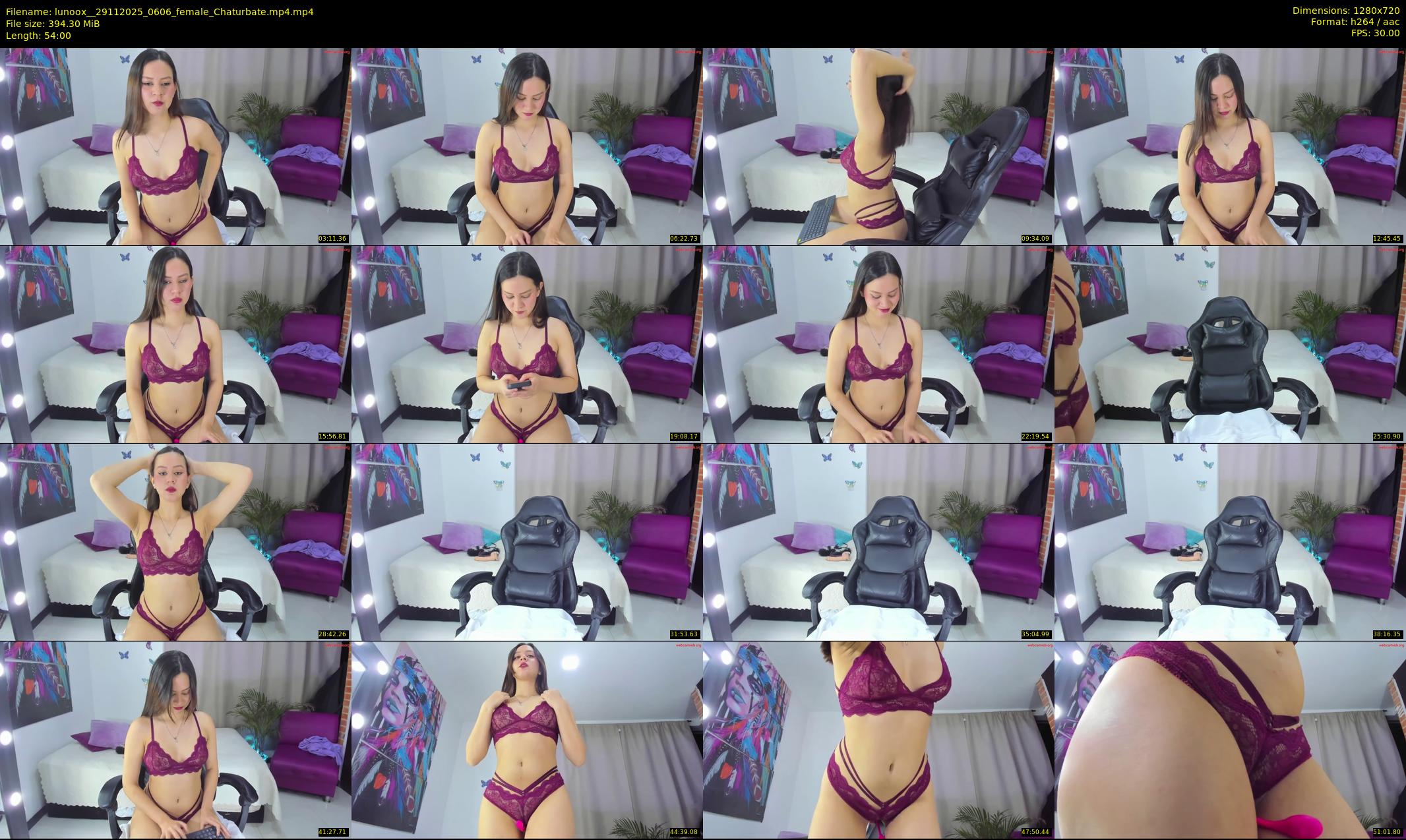 lunoox_ — 54 minute Chaturbate female cam show recording, 720p, Nov 29, 2025