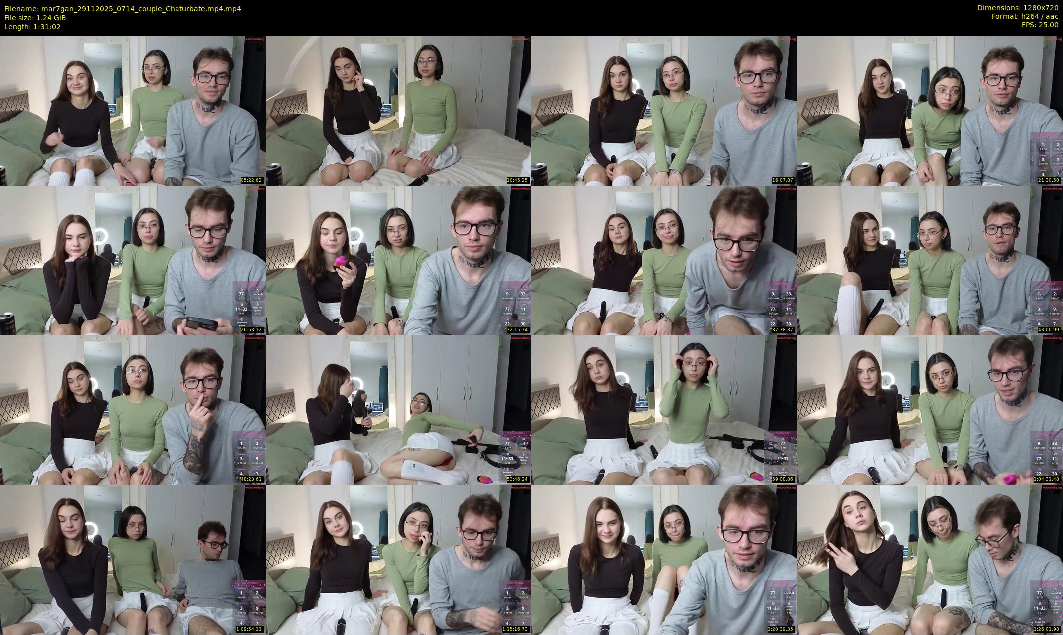 mar7gan — 92 minute Chaturbate couple cam show recording, 720p, Nov 29, 2025