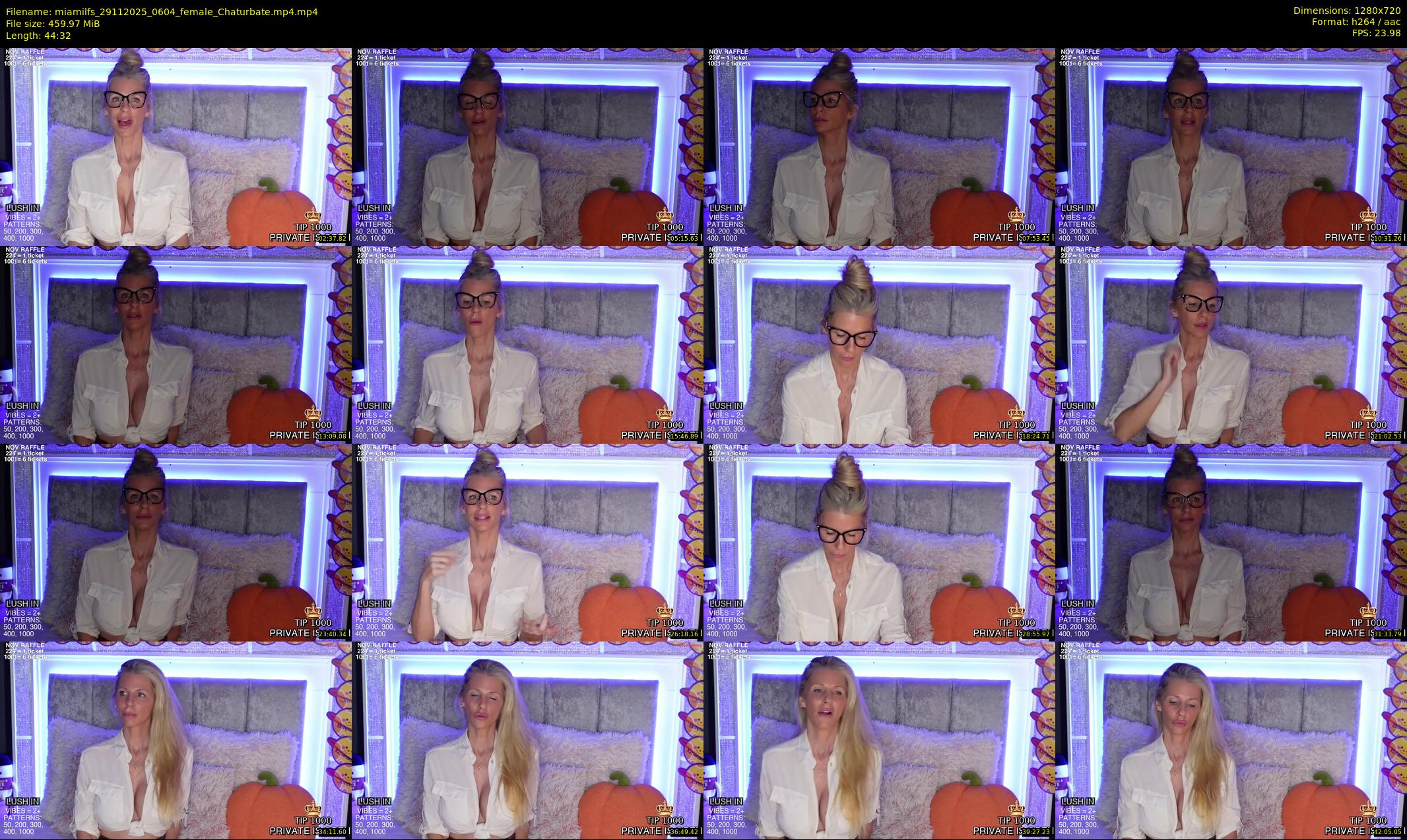 miamilfs — 45 minute Chaturbate female cam show recording, 720p, Nov 29, 2025