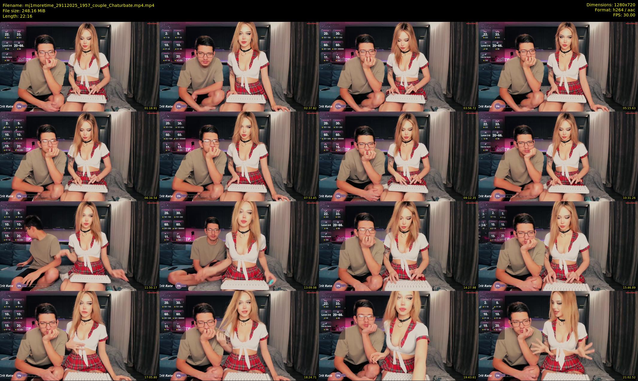 mj1moretime — 23 minute Chaturbate couple cam show recording, 720p, Nov 29, 2025