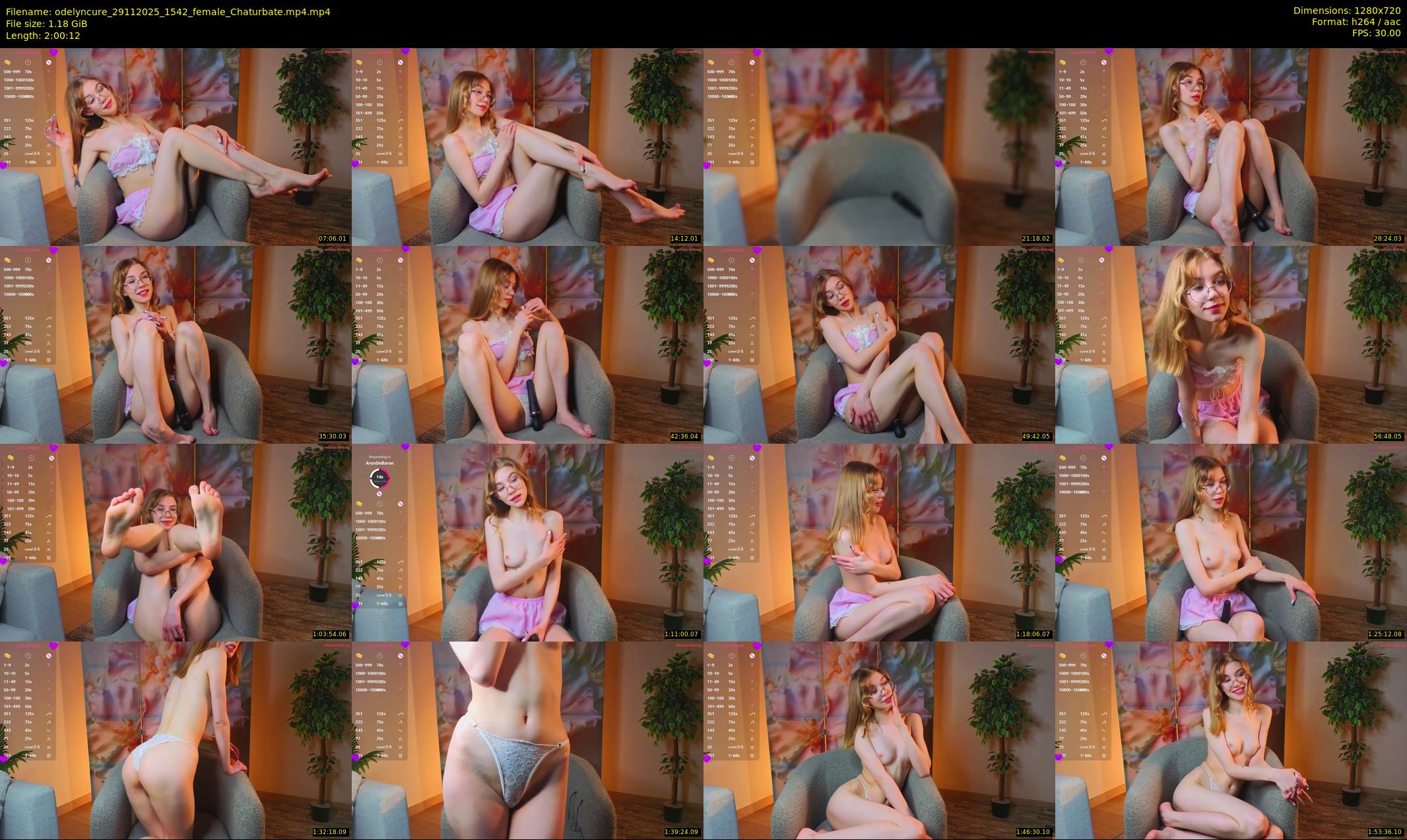 odelyncure — 121 minute Chaturbate female cam show recording, 720p, Nov 29, 2025
