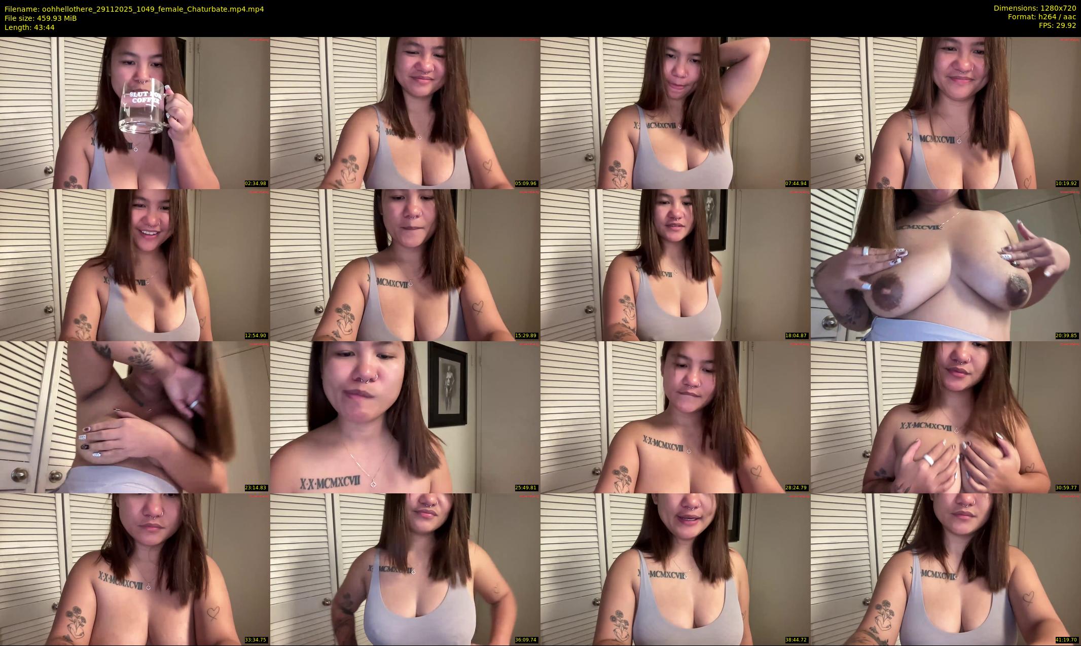 oohhellothere — 44 minute Chaturbate female cam show recording, 720p, Nov 29, 2025