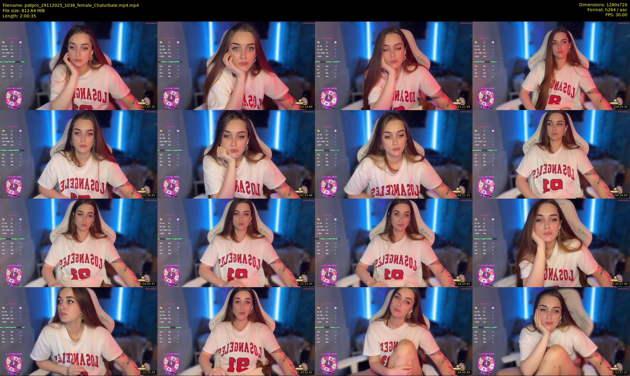 ps6pro — 121 minute Chaturbate female cam show recording, 720p, Nov 29, 2025