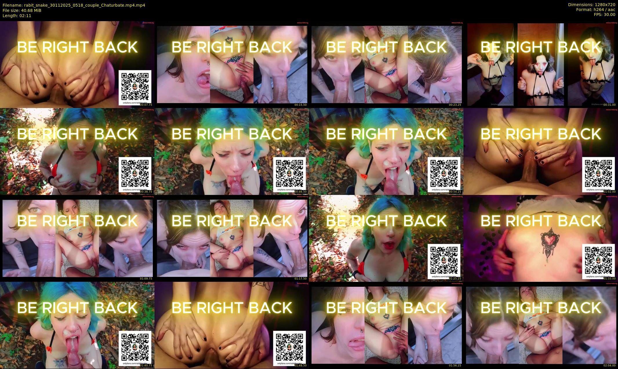 rabit_snake — 3 minute Chaturbate couple cam show recording, 720p, Nov 30, 2025