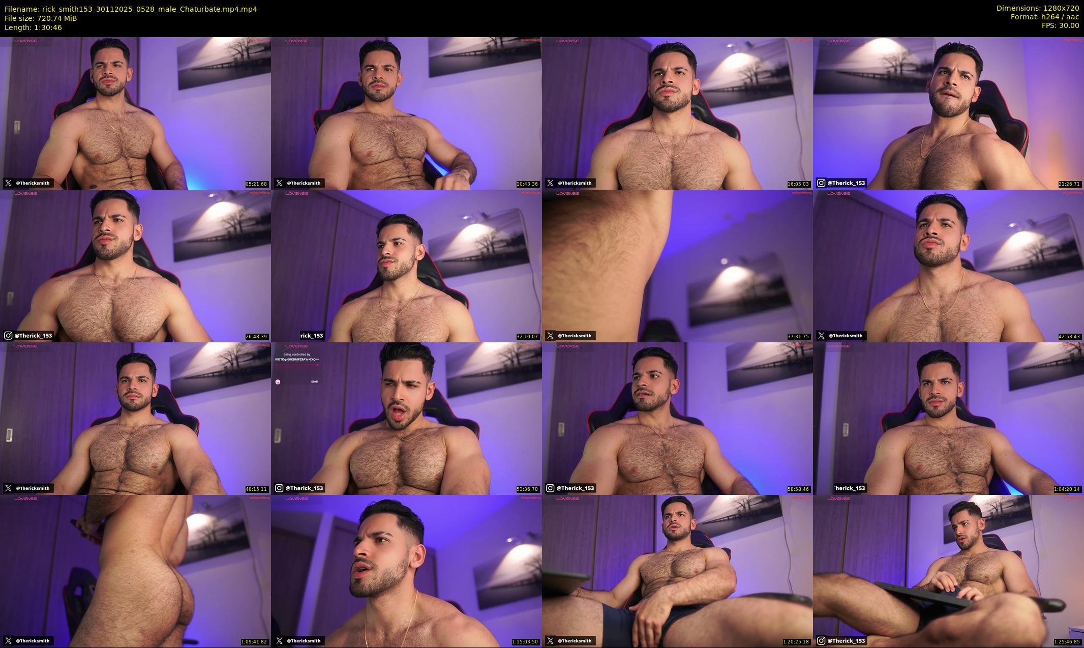 rick_smith153 — 91 minute Chaturbate male cam show recording, 720p, Nov 30, 2025