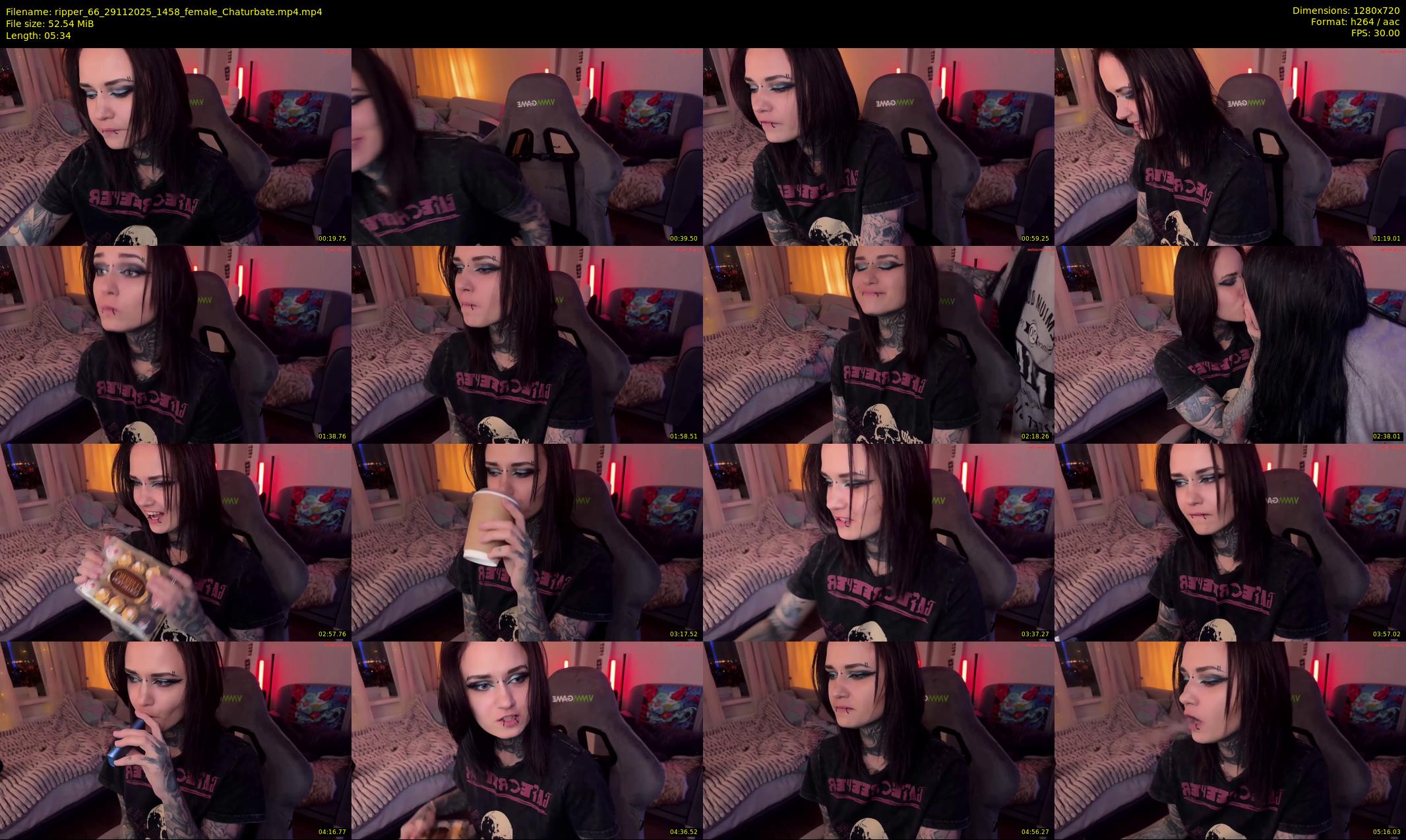 ripper_66 — 6 minute Chaturbate female cam show recording, 720p, Nov 29, 2025