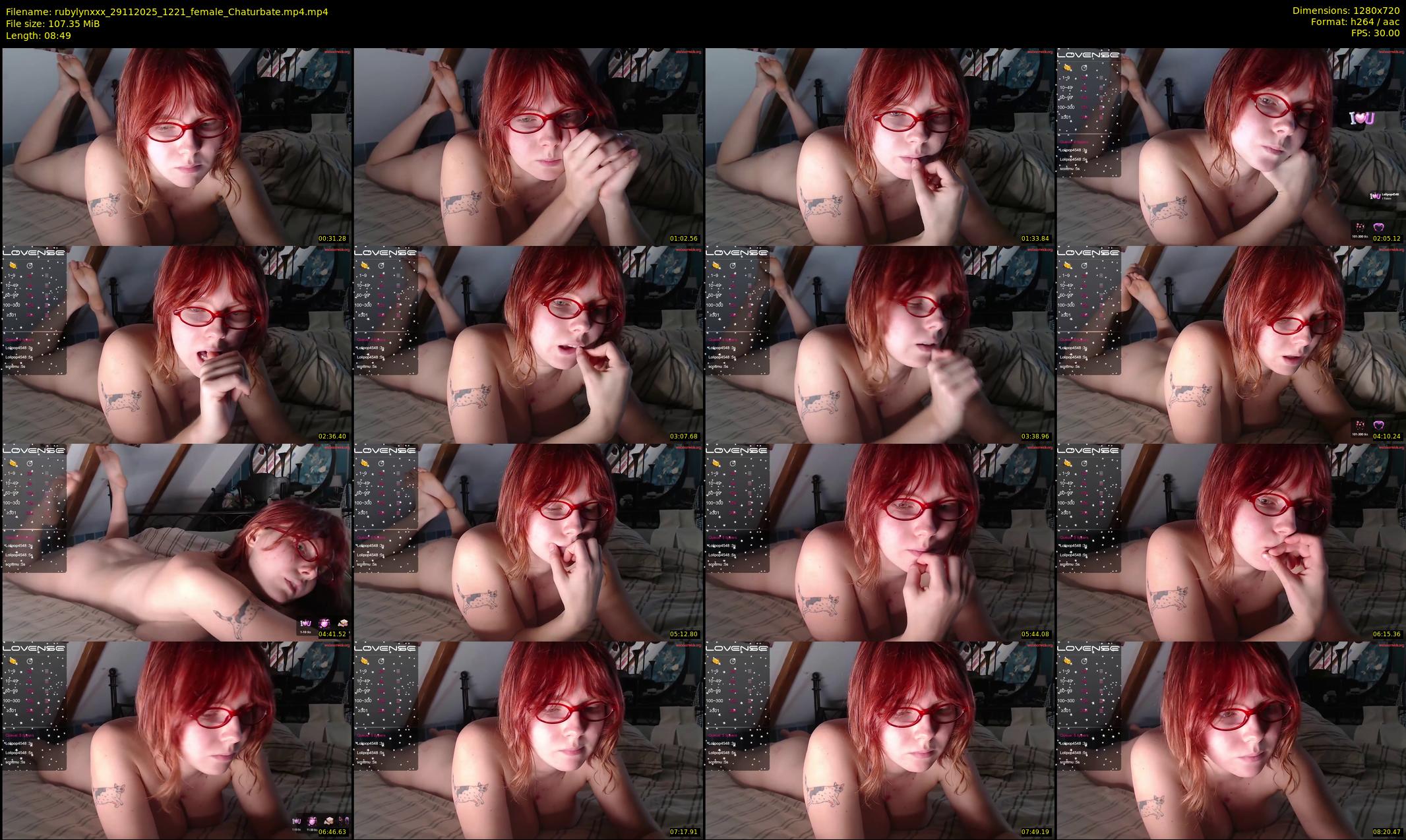 rubylynxxx — 9 minute Chaturbate female cam show recording, 720p, Nov 29, 2025