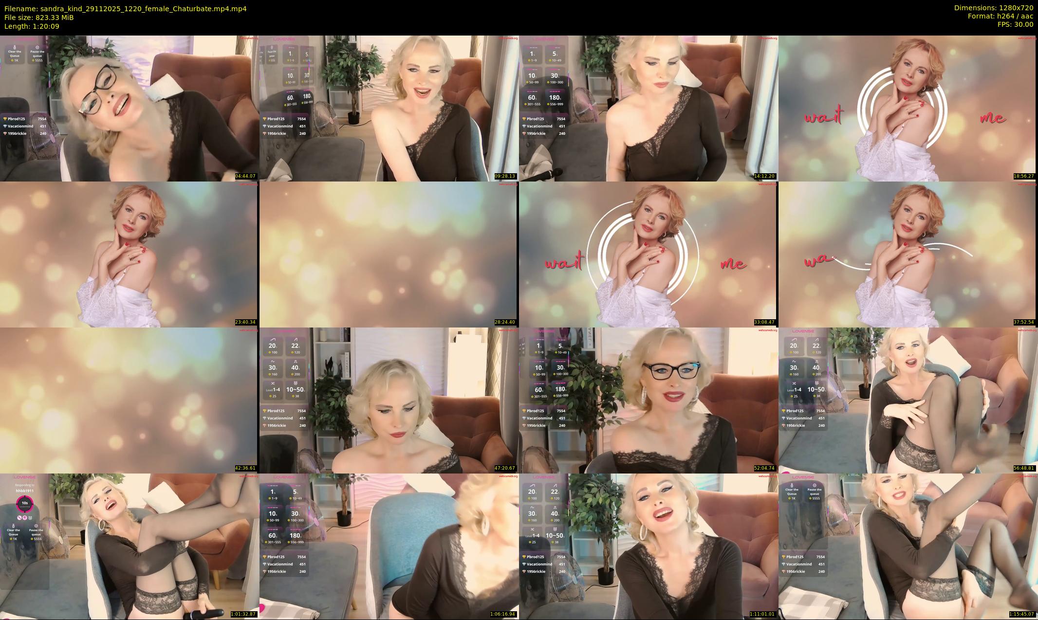 sandra_kind — 81 minute Chaturbate female cam show recording, 720p, Nov 29, 2025