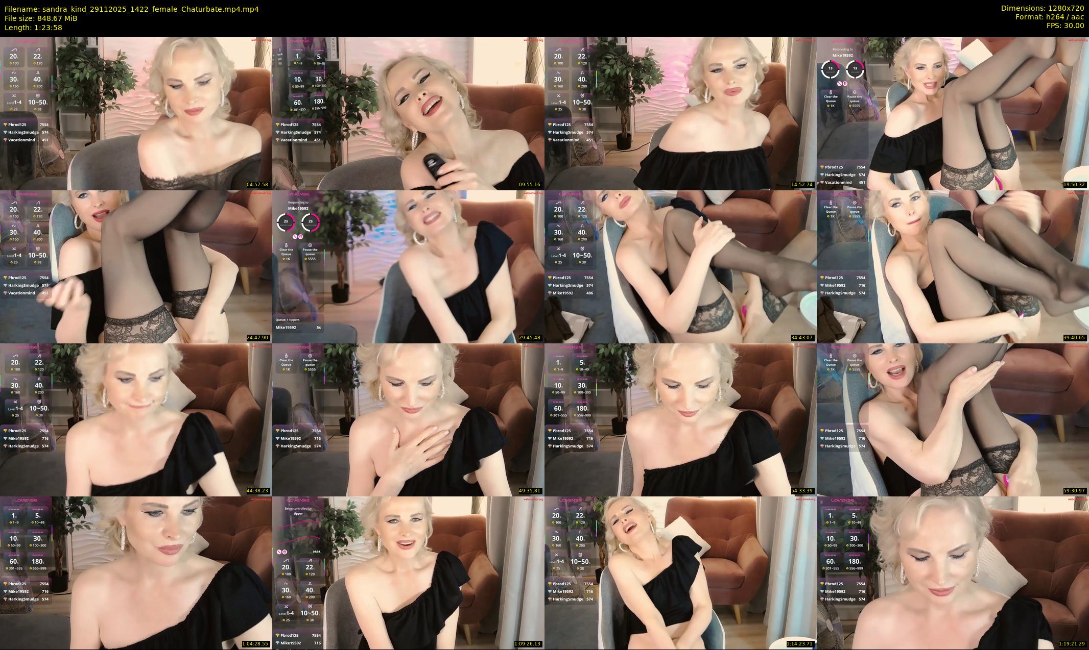 sandra_kind — 84 minute Chaturbate female cam show recording, 720p, Nov 29, 2025