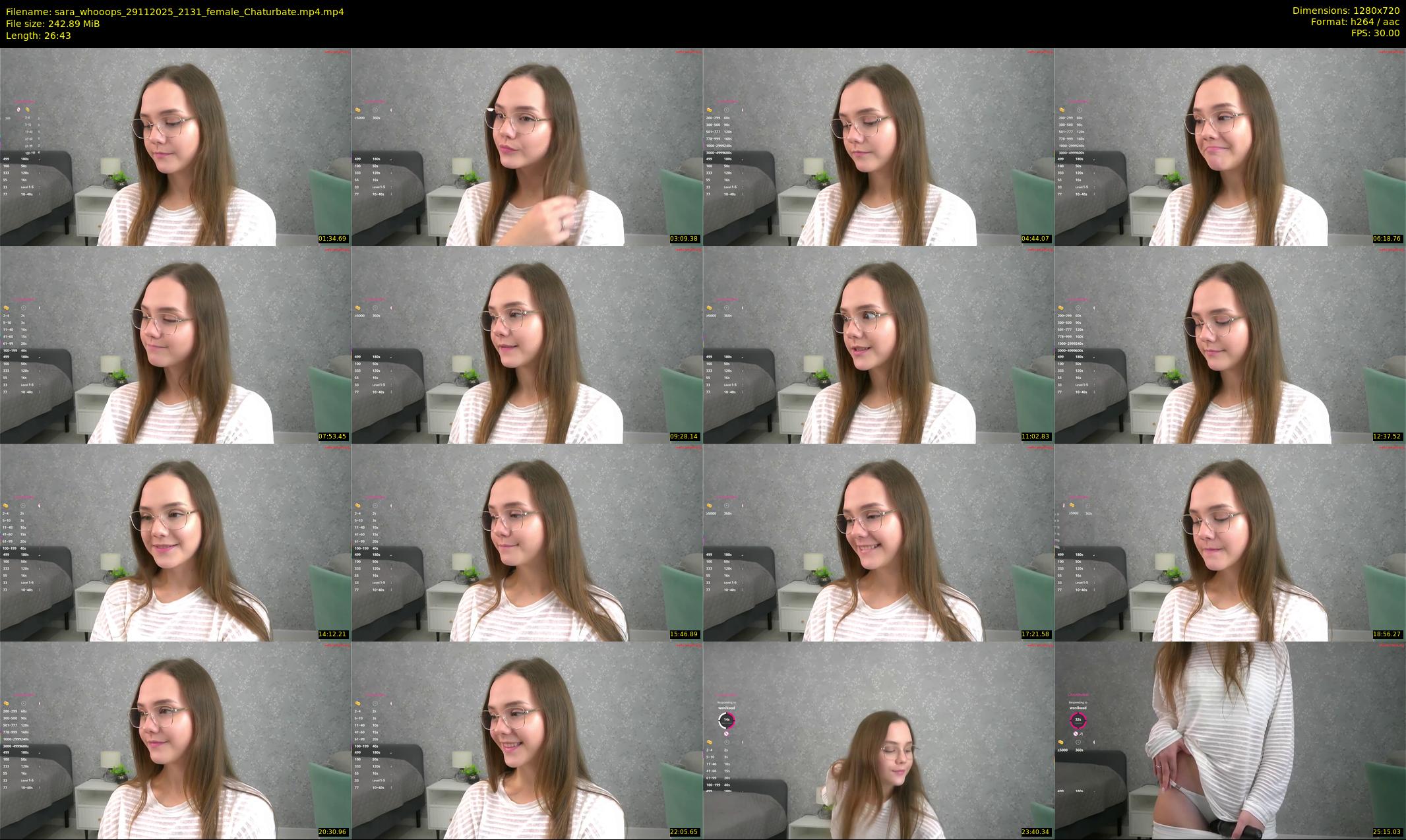 sara_whooops — 27 minute Chaturbate female cam show recording, 720p, Nov 29, 2025