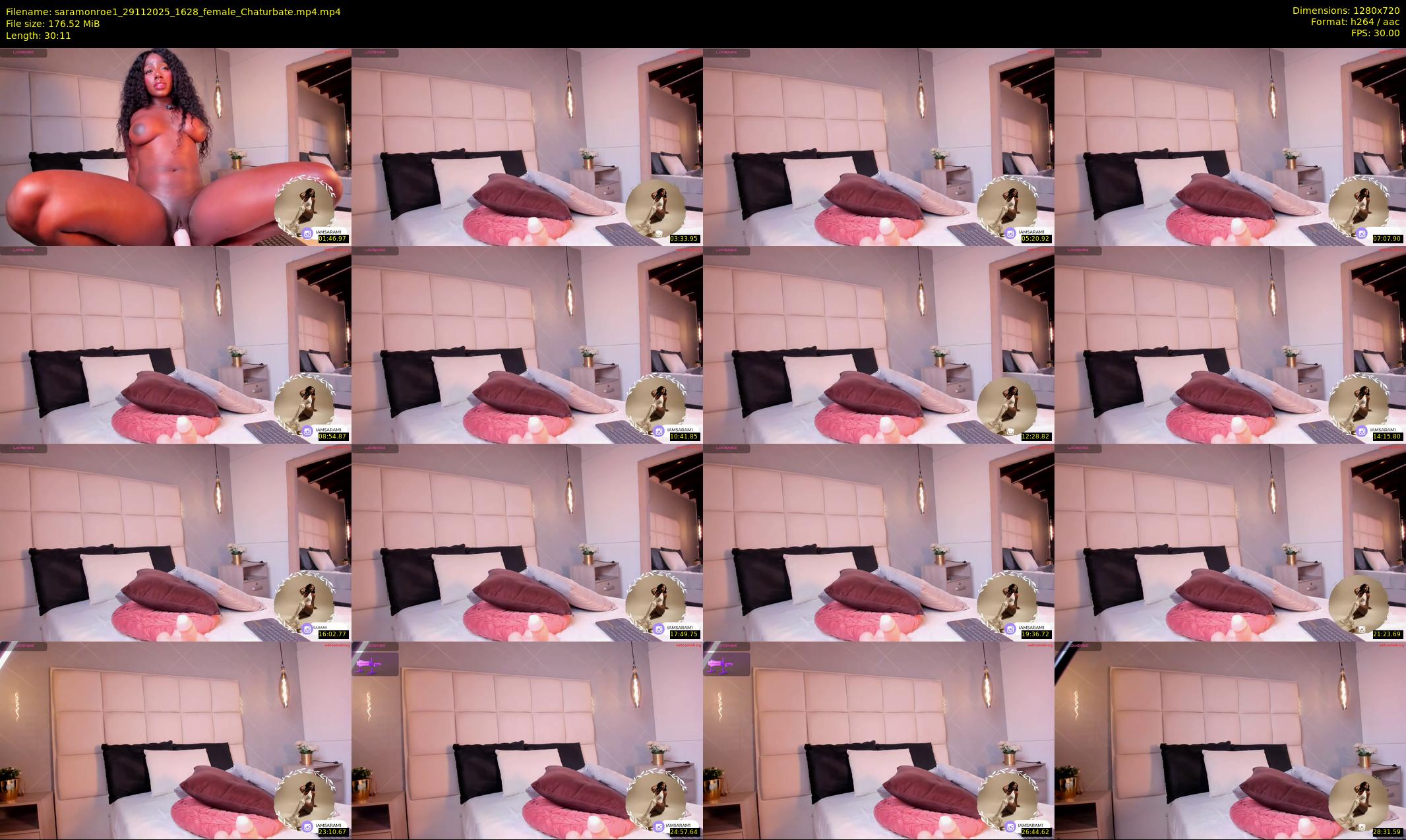saramonroe1 — 31 minute Chaturbate female cam show recording, 720p, Nov 29, 2025