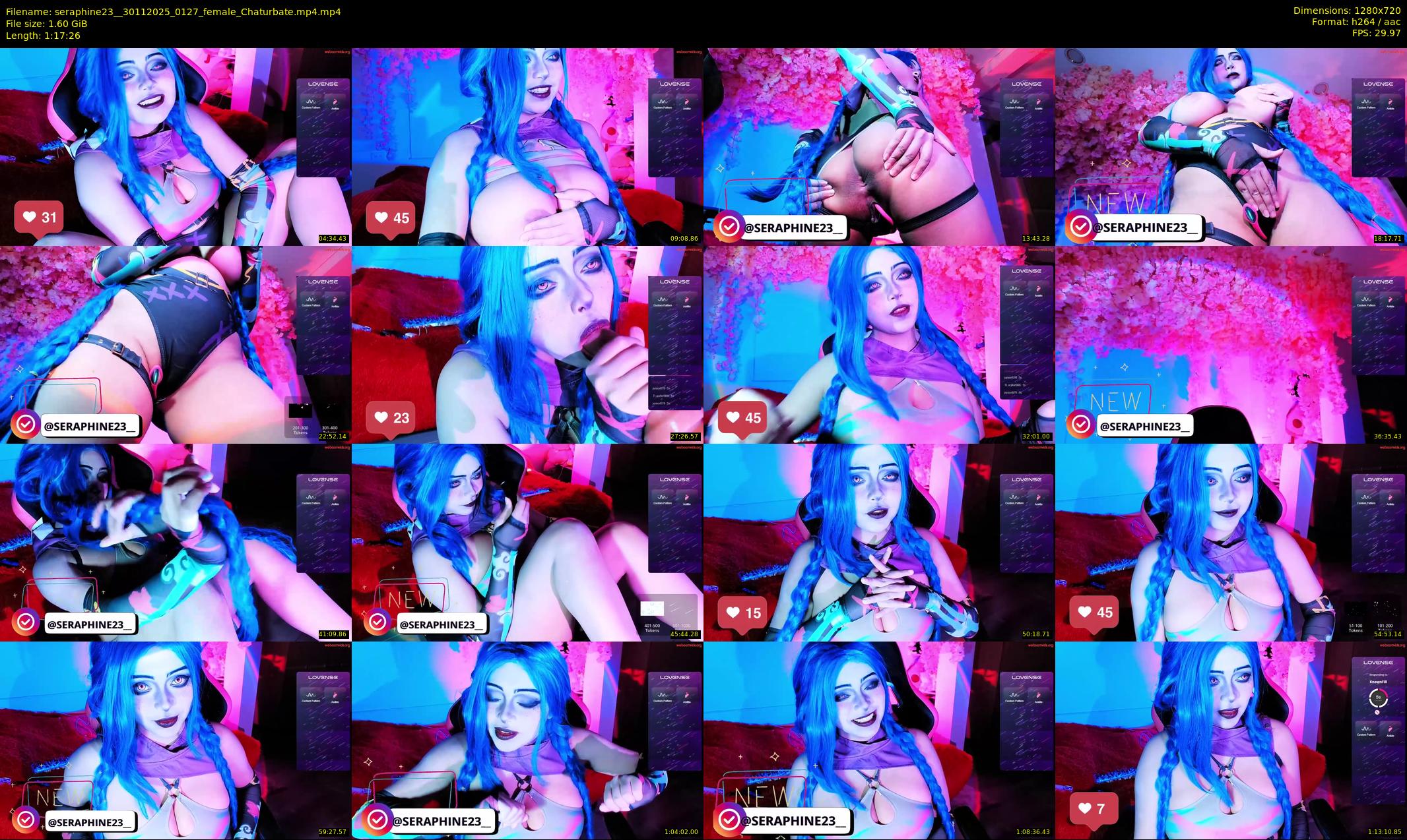 seraphine23_ — 78 minute Chaturbate female cam show recording, 720p, Nov 30, 2025