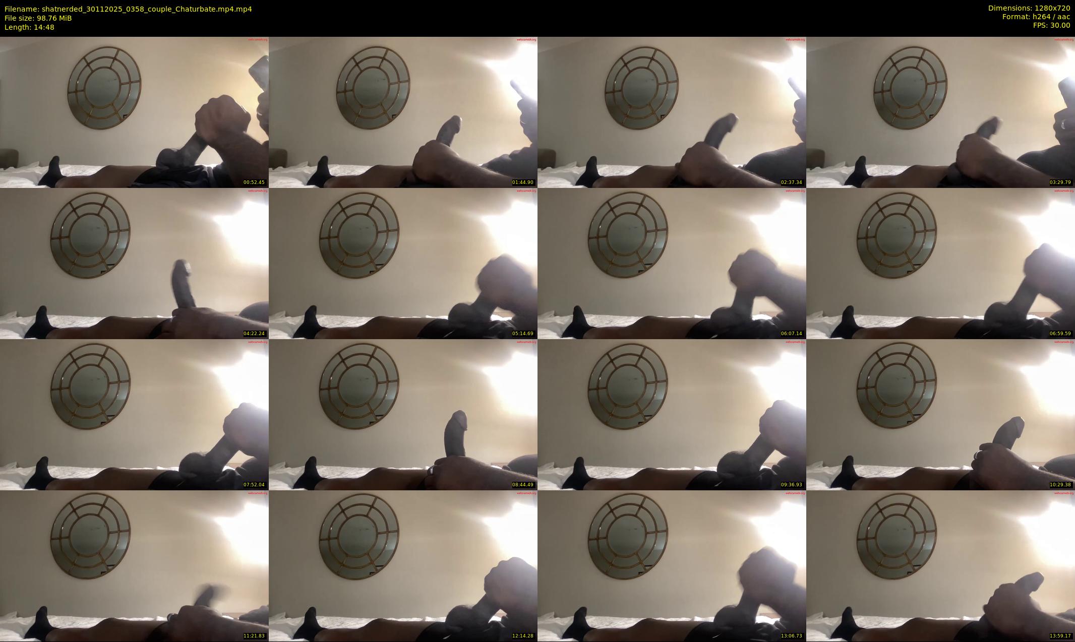 shatnerded — 15 minute Chaturbate couple cam show recording, 720p, Nov 30, 2025