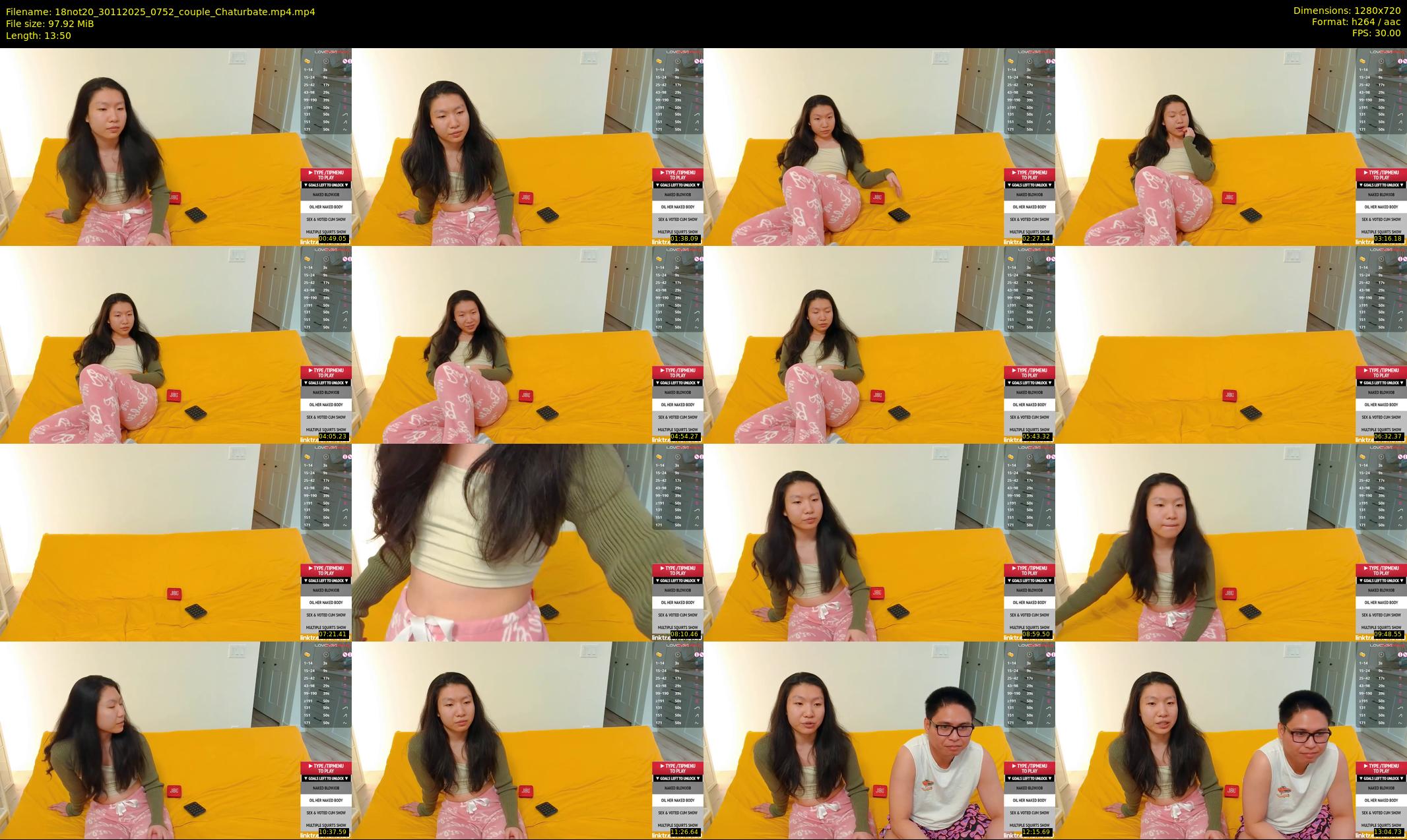 18not20 — 14 minute Chaturbate couple cam show recording, 720p, Nov 30, 2025