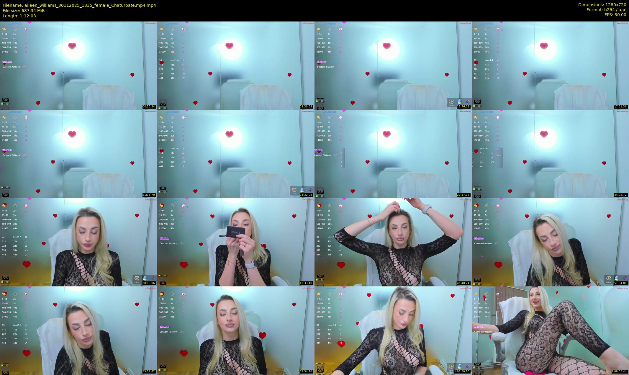 aileen_williams — 73 minute Chaturbate female cam show recording, 720p, Nov 30, 2025