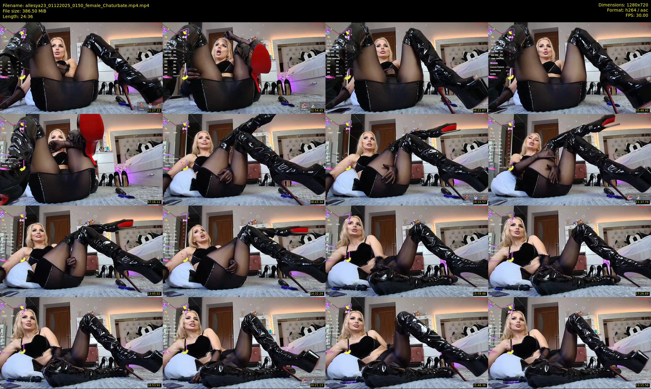allesya23 — 25 minute Chaturbate female cam show recording, 720p, Dec 1, 2025