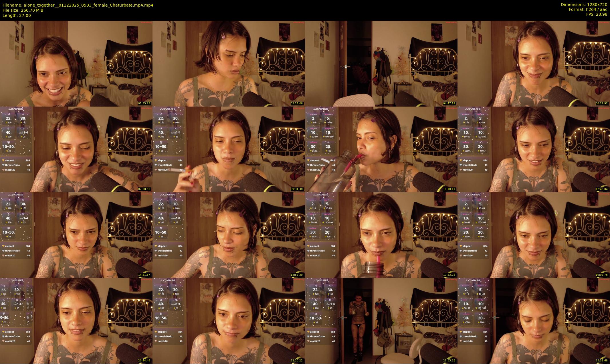 alone_together_ — 27 minute Chaturbate female cam show recording, 720p, Dec 1, 2025
