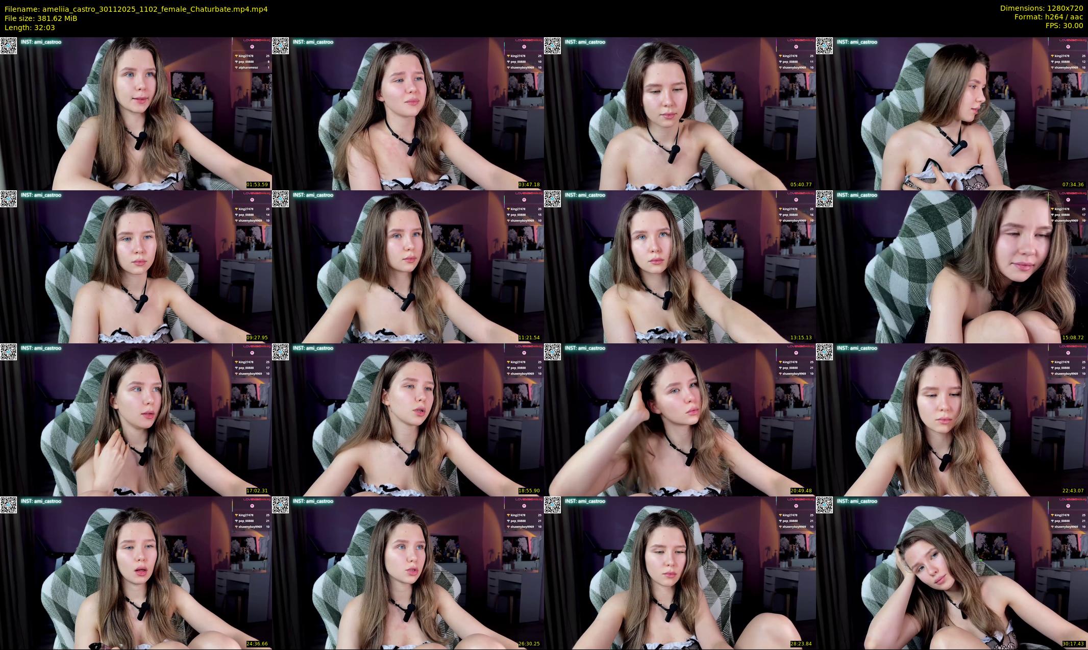 ameliia_castro — 33 minute Chaturbate female cam show recording, 720p, Nov 30, 2025
