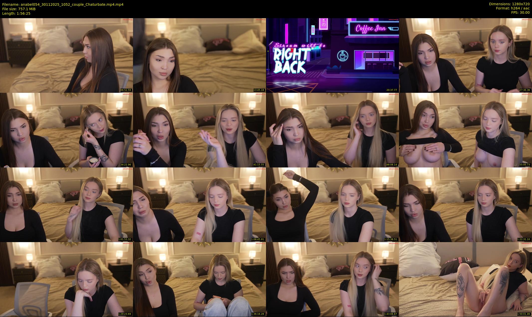 anabel054 — 117 minute Chaturbate female cam show recording, 720p, Nov 30, 2025