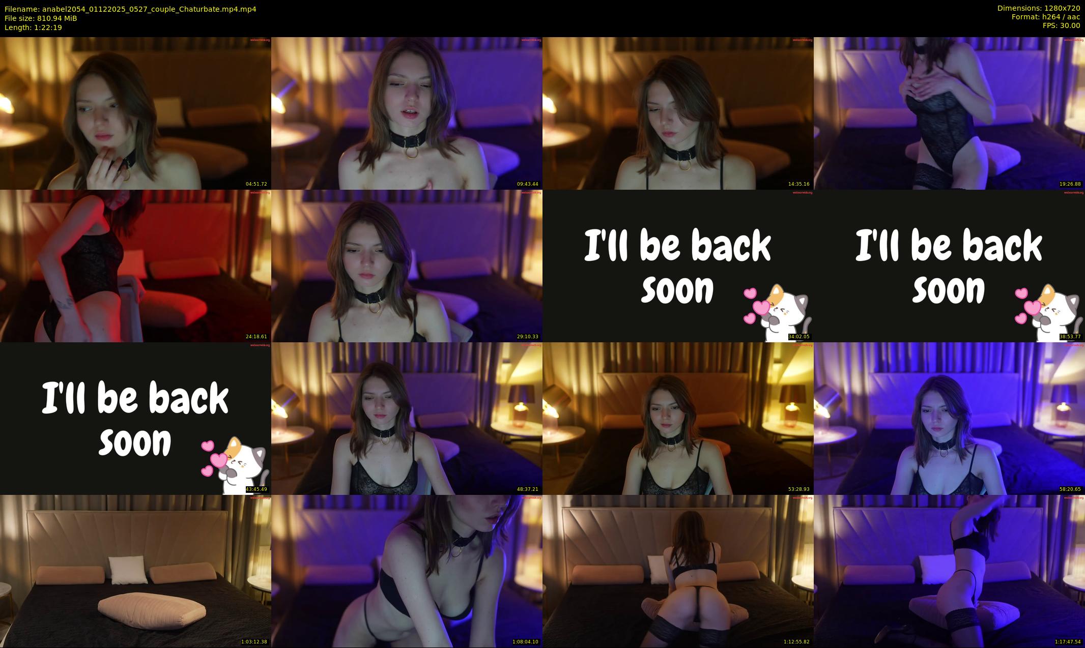 anabel2054 — 83 minute Chaturbate female cam show recording, 720p, Dec 1, 2025