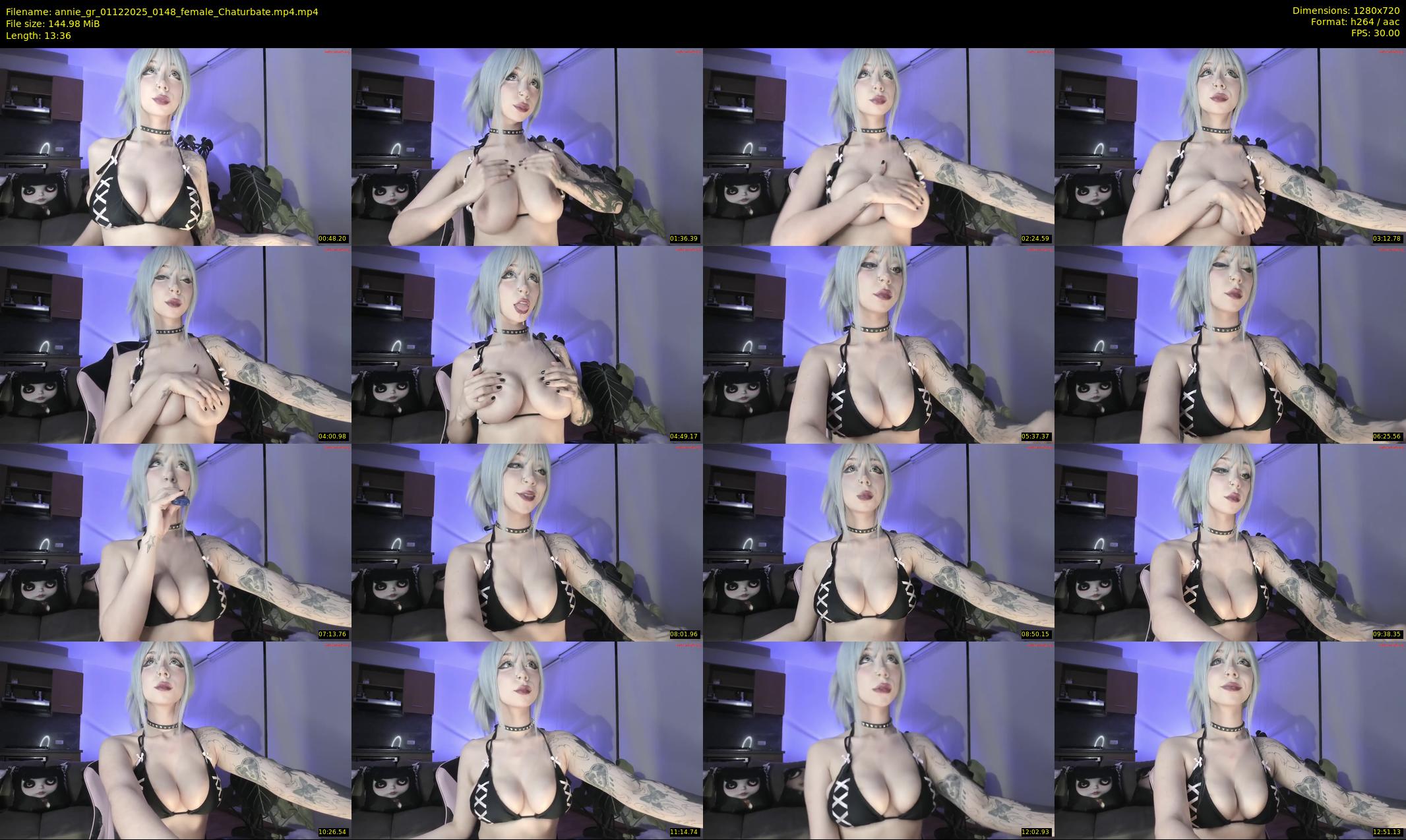 annie_gr — 14 minute Chaturbate female cam show recording, 720p, Dec 1, 2025