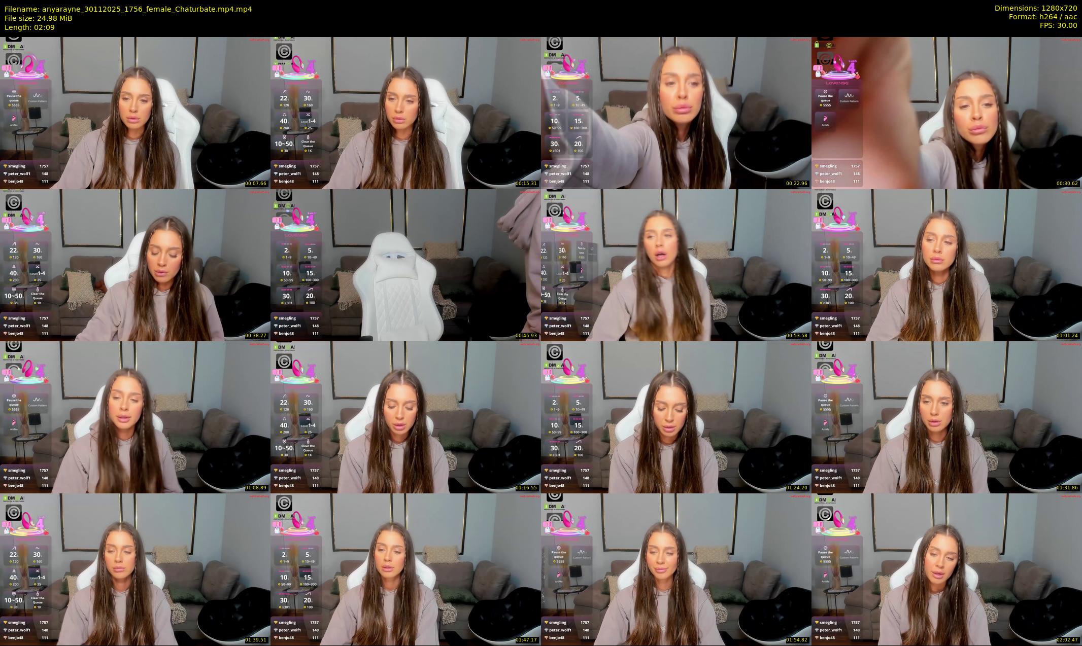 anyarayne — 3 minute Chaturbate female cam show recording, 720p, Nov 30, 2025