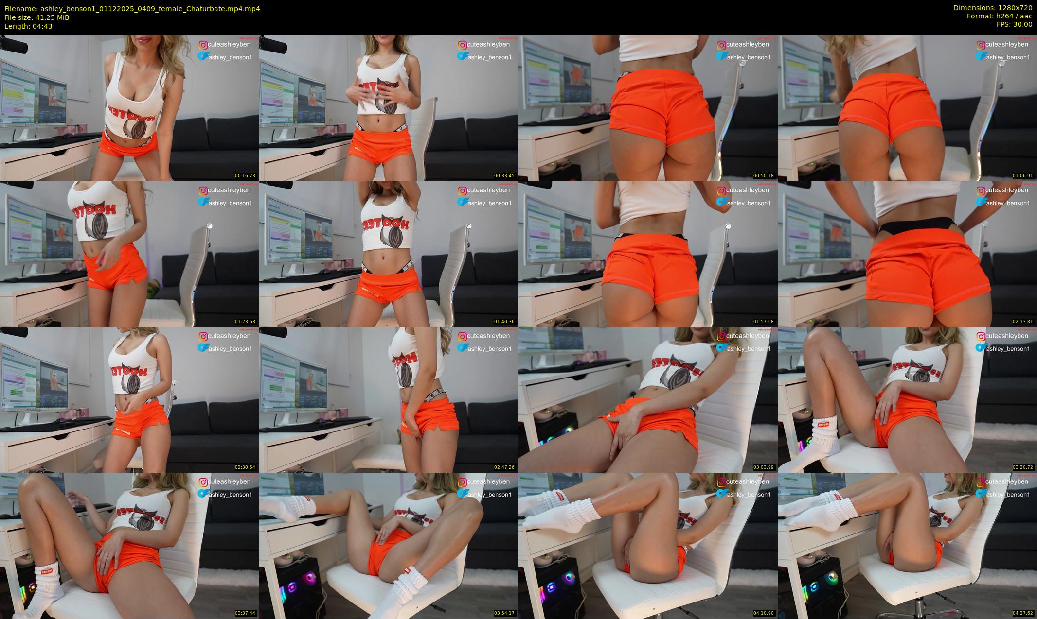 ashley_benson1 — 5 minute Chaturbate female cam show recording, 720p, Dec 1, 2025