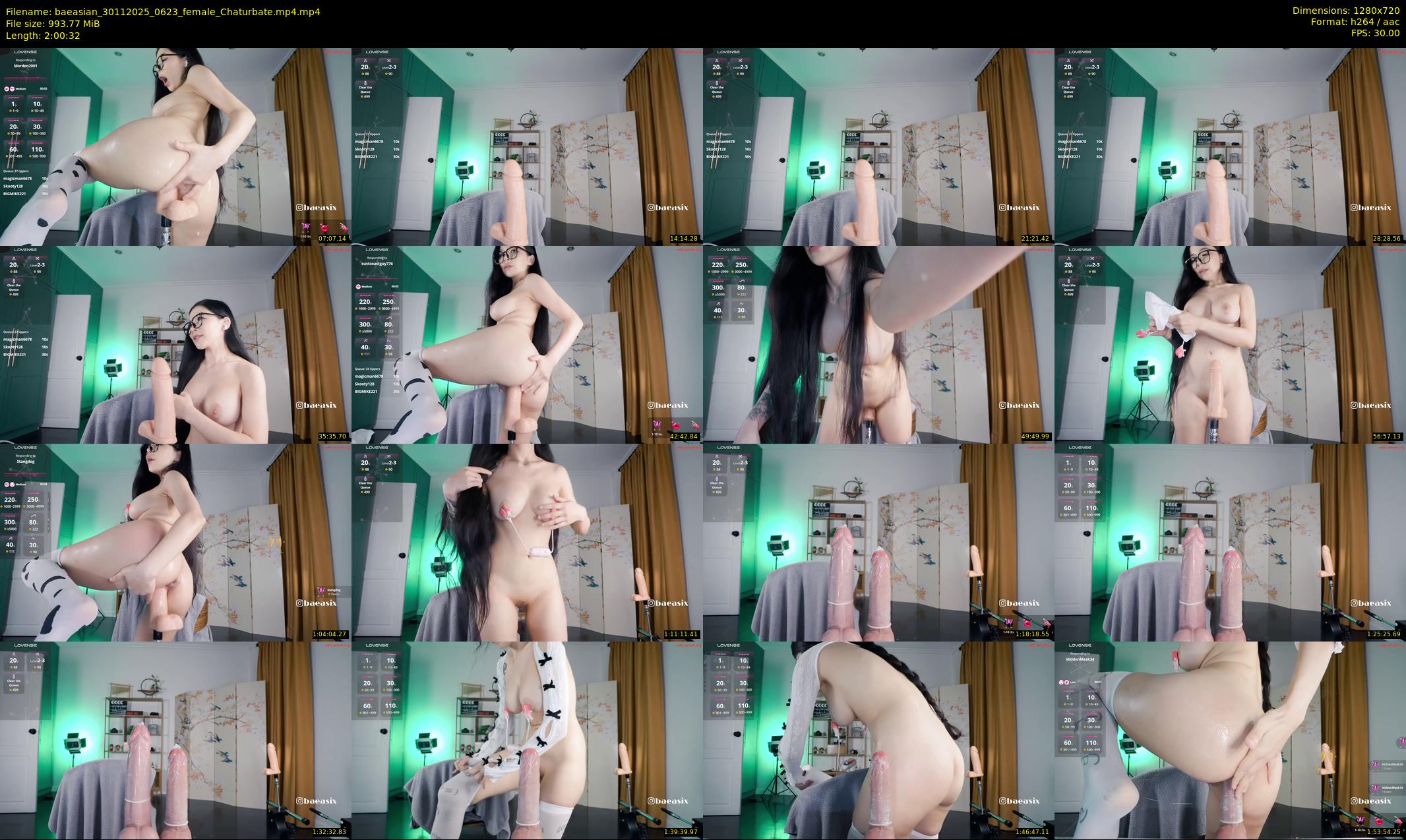 baeasian — 121 minute Chaturbate female cam show recording, 720p, Nov 30, 2025