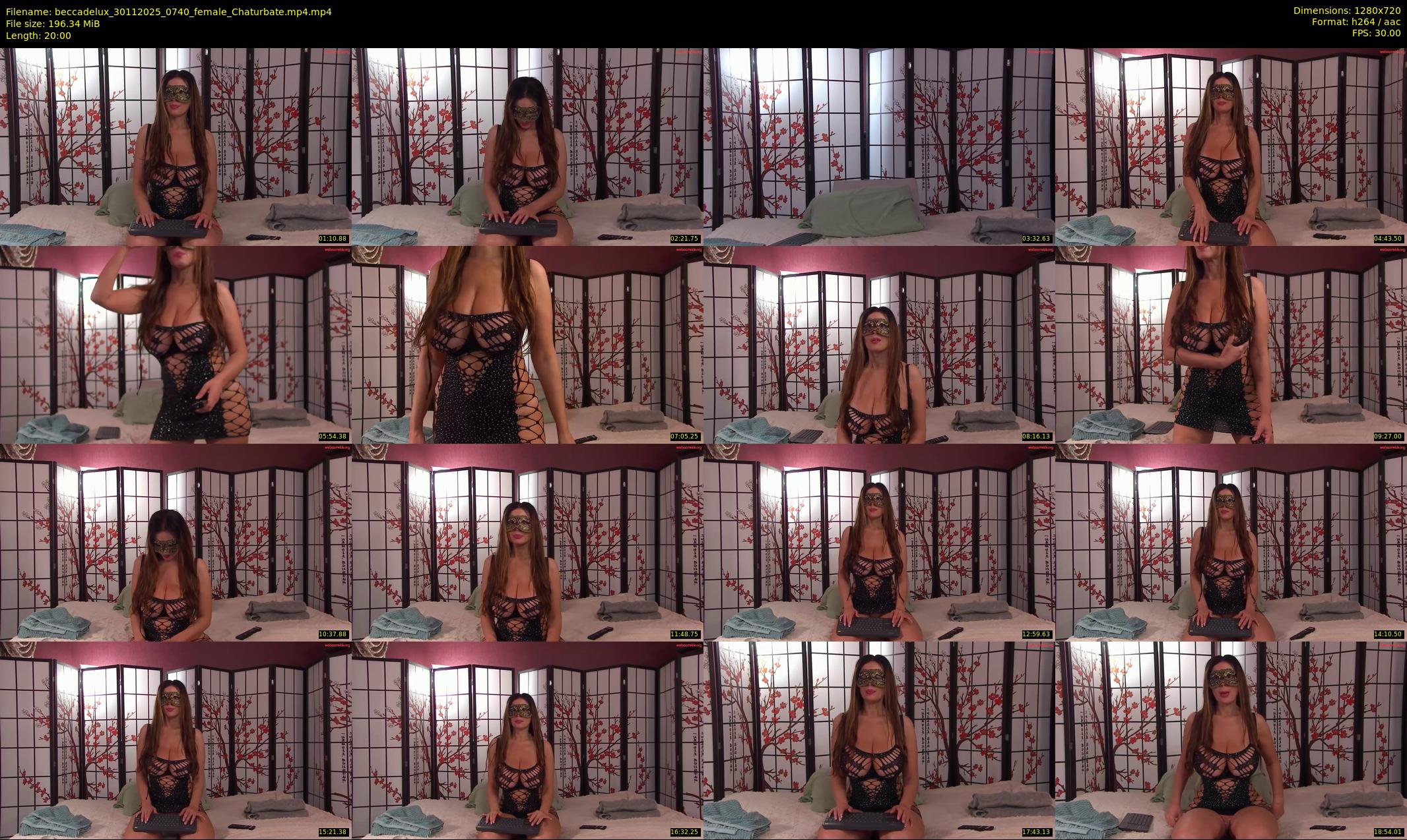 beccadelux — 20 minute Chaturbate female cam show recording, 720p, Nov 30, 2025