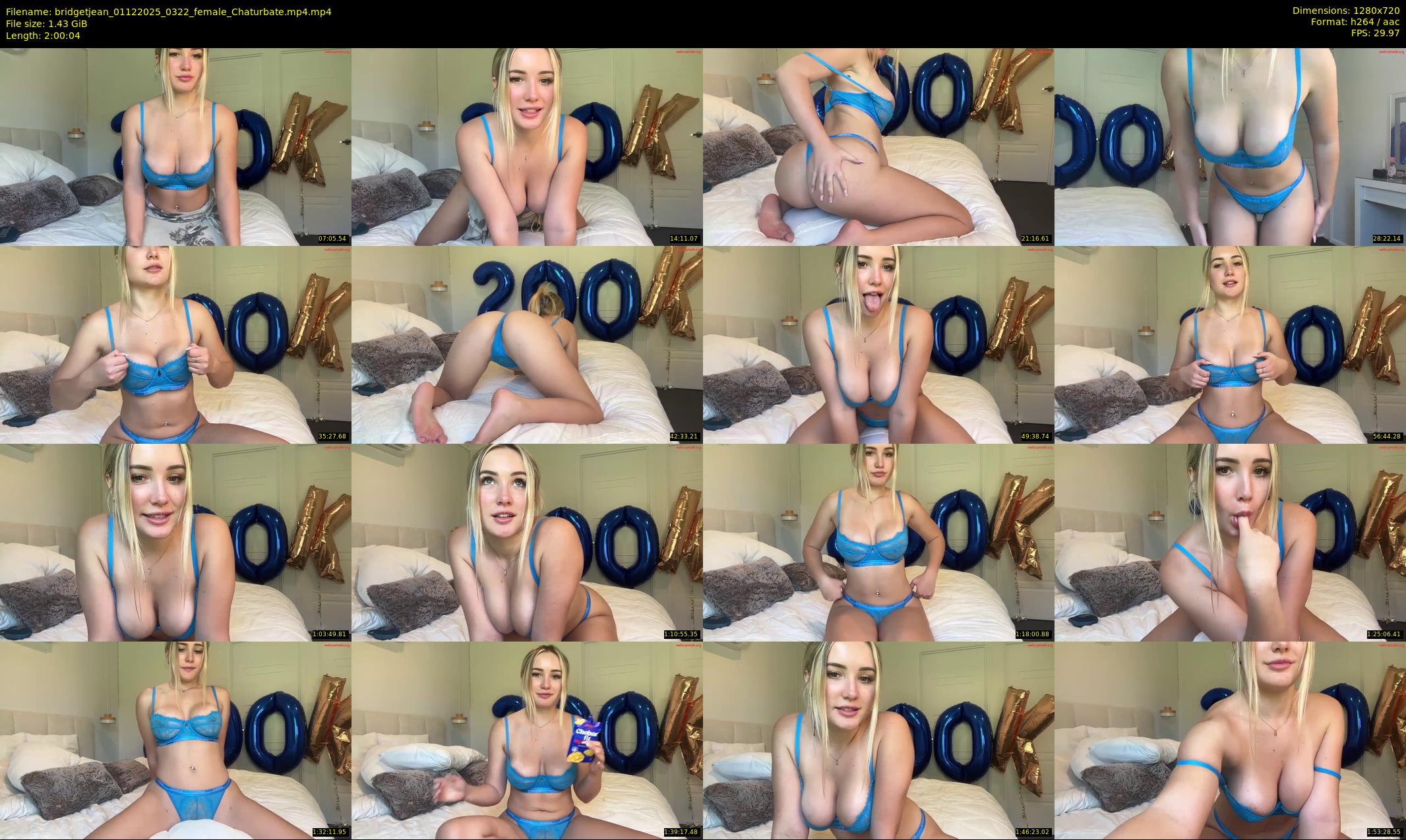 bridgetjean — 121 minute Chaturbate female cam show recording, 720p, Dec 1, 2025