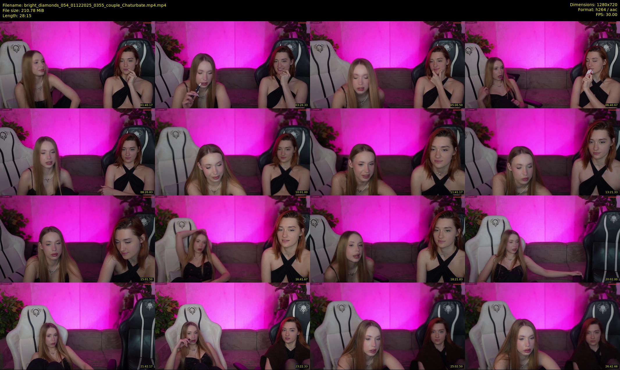 bright_diamonds_054 — 29 minute Chaturbate couple cam show recording, 720p, Dec 1, 2025