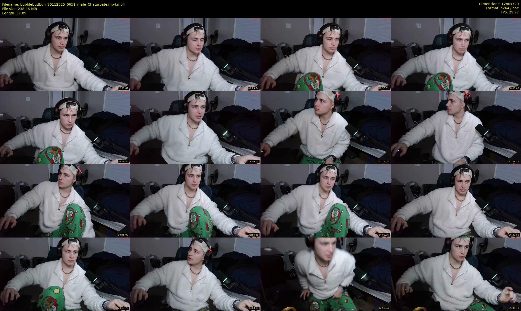 bubblebuttbdn — 38 minute Chaturbate male cam show recording, 720p, Nov 30, 2025