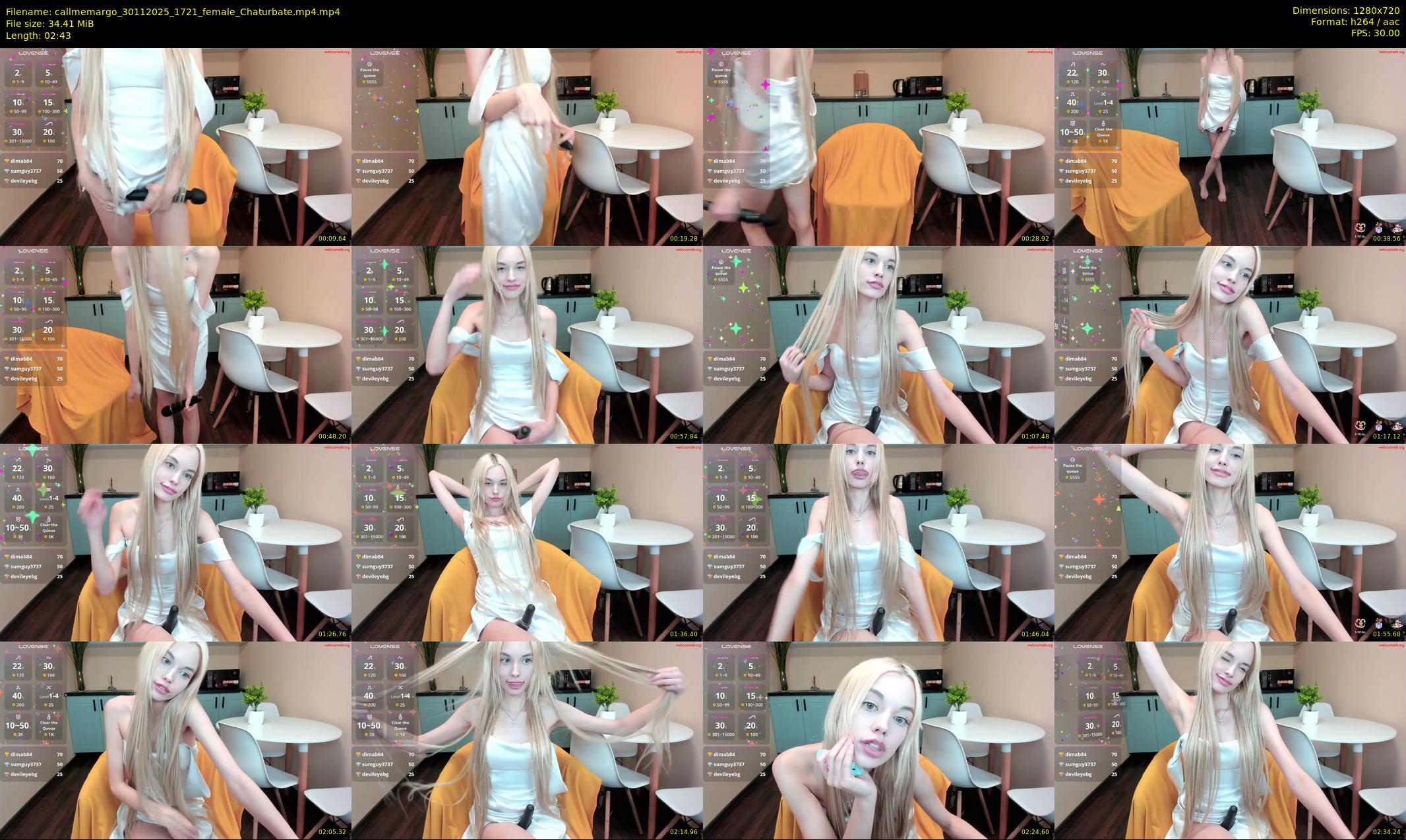 callmemargo — 3 minute Chaturbate female cam show recording, 720p, Nov 30, 2025