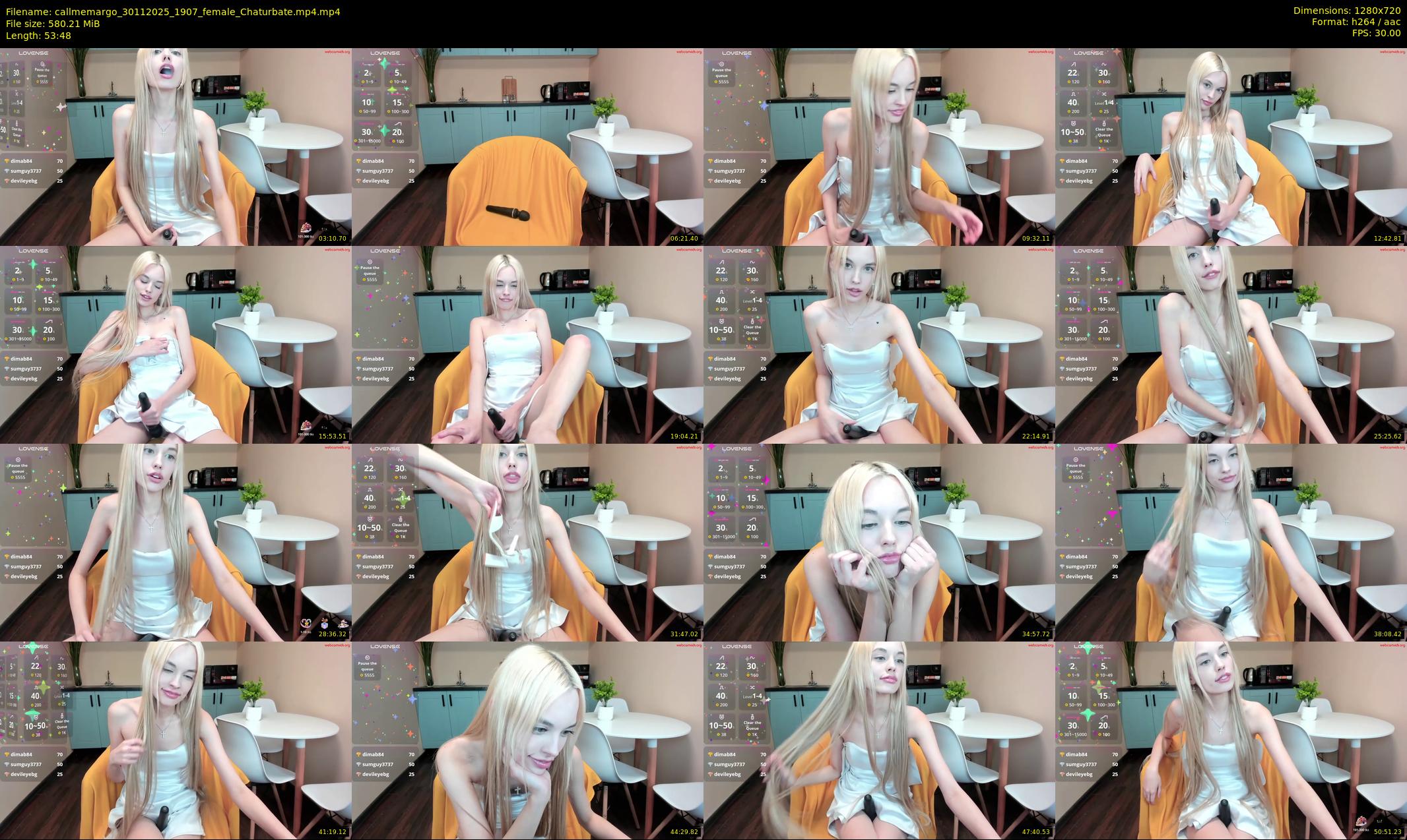 callmemargo — 54 minute Chaturbate female cam show recording, 720p, Nov 30, 2025